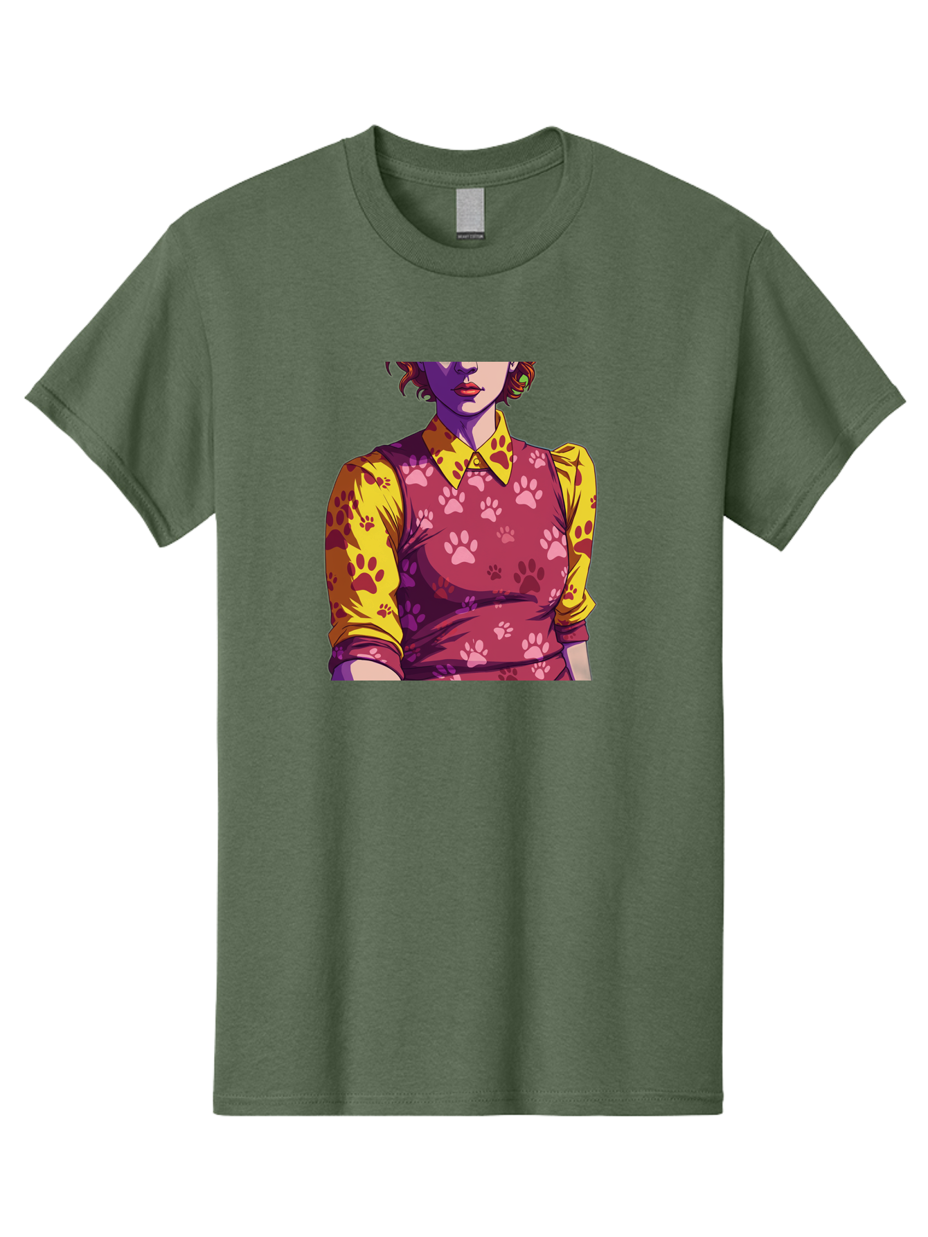 Woman-With-Paw-Print-Dress Men'S Graphic Tee, 100% Cotton, Comfortable Casual Summer Wear, Machine Washable, Vintage Camera, Old Camera, Antique Camera, Black Camera, Classic Photography, Photography Equipment, Nostalgic Device, Film Camera, Bai564 3