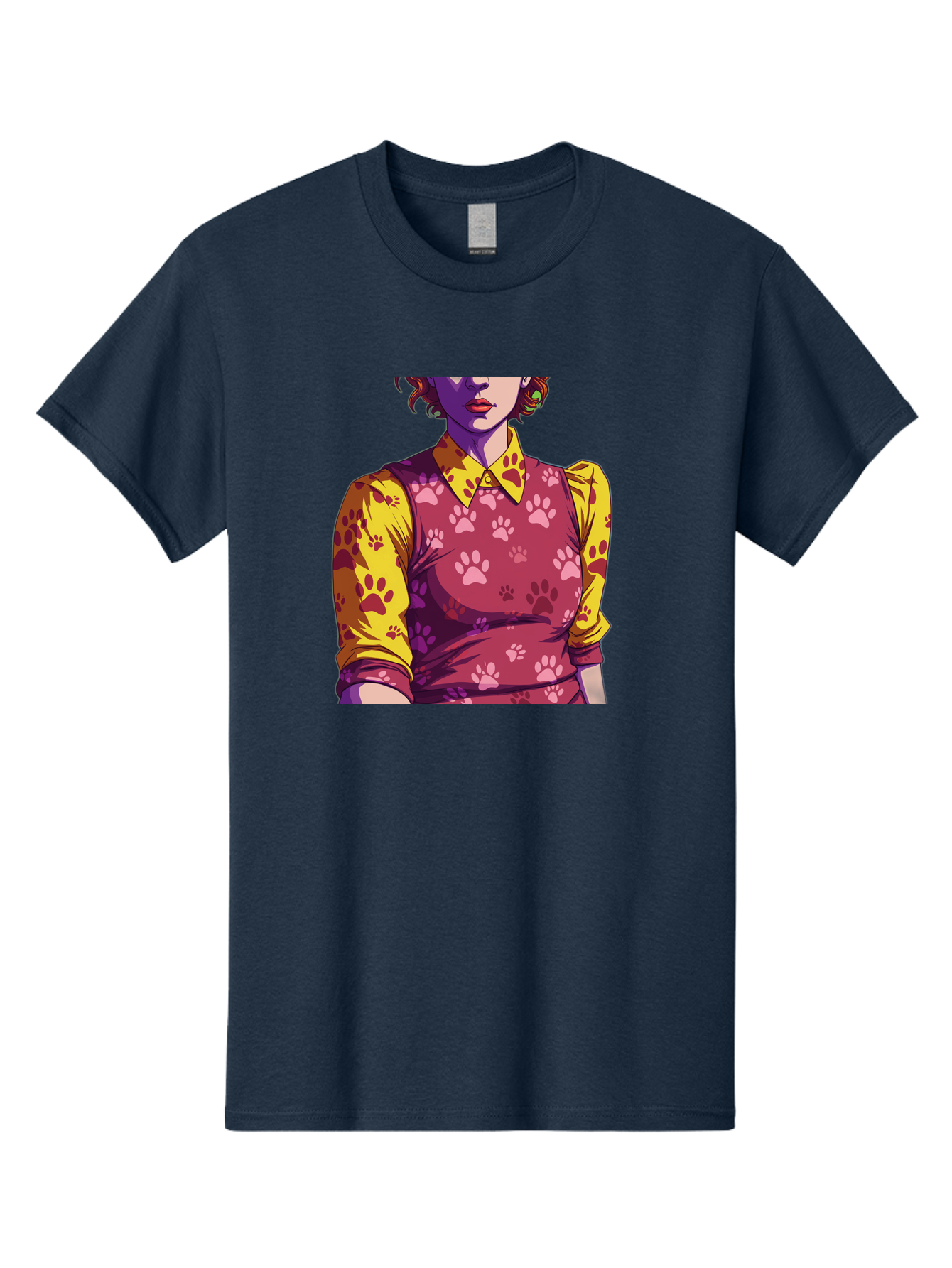 Woman-With-Paw-Print-Dress Men'S Graphic Tee, 100% Cotton, Comfortable Casual Summer Wear, Machine Washable, Vintage Camera, Old Camera, Antique Camera, Black Camera, Classic Photography, Photography Equipment, Nostalgic Device, Film Camera, Bai564