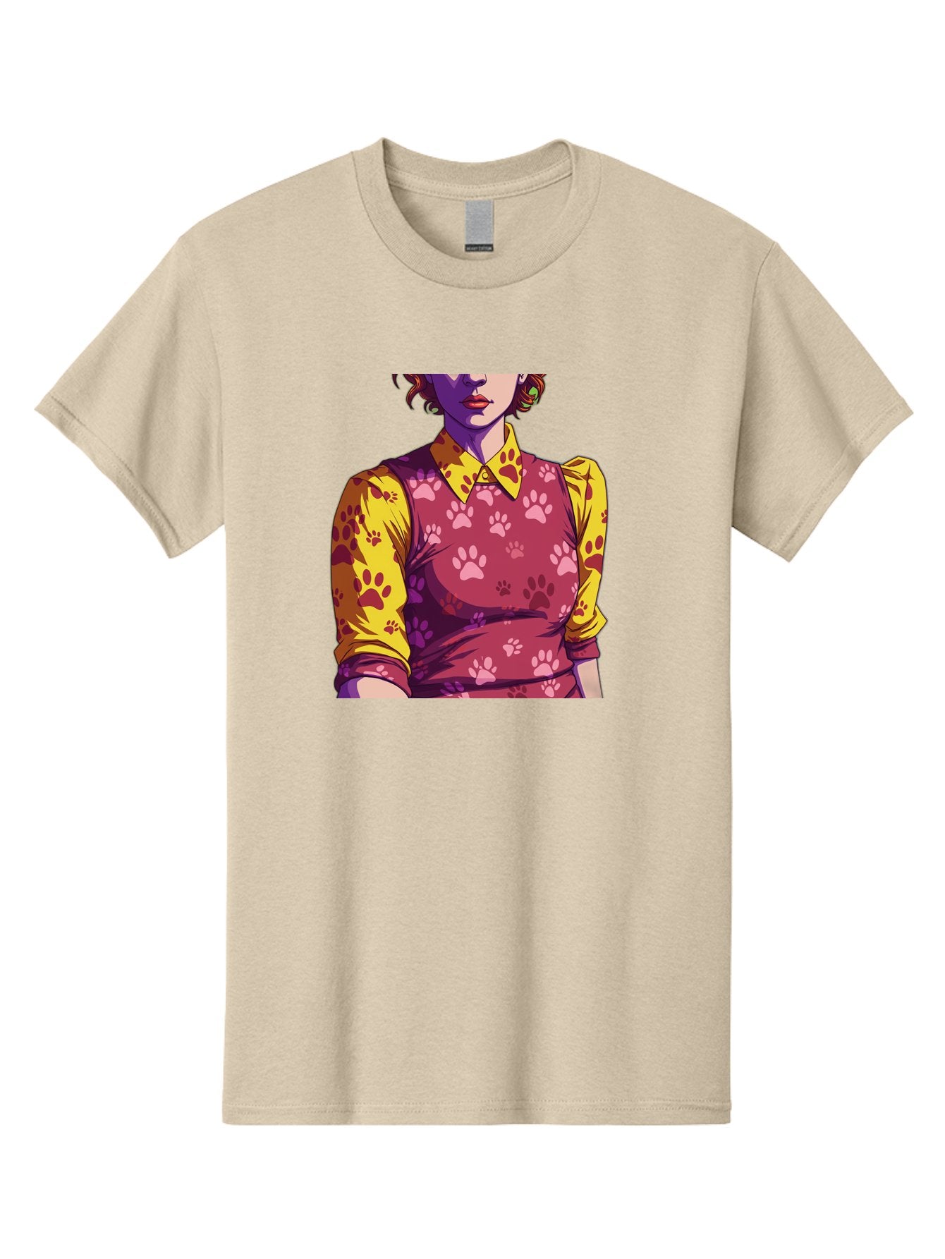 Woman-With-Paw-Print-Dress Men'S Graphic Tee, 100% Cotton, Comfortable Casual Summer Wear, Machine Washable, Vintage Camera, Old Camera, Antique Camera, Black Camera, Classic Photography, Photography Equipment, Nostalgic Device, Film Camera, Bai564 4