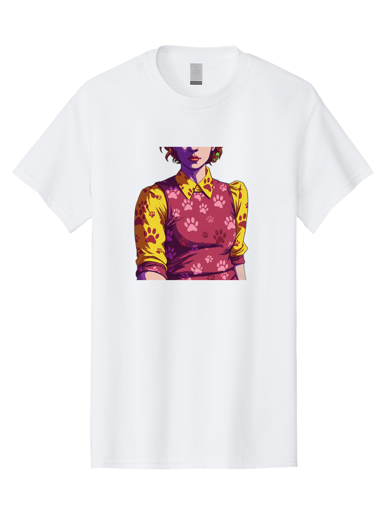 Woman-With-Paw-Print-Dress Men'S Graphic Tee, 100% Cotton, Comfortable Casual Summer Wear, Machine Washable, Vintage Camera, Old Camera, Antique Camera, Black Camera, Classic Photography, Photography Equipment, Nostalgic Device, Film Camera, Bai564 15