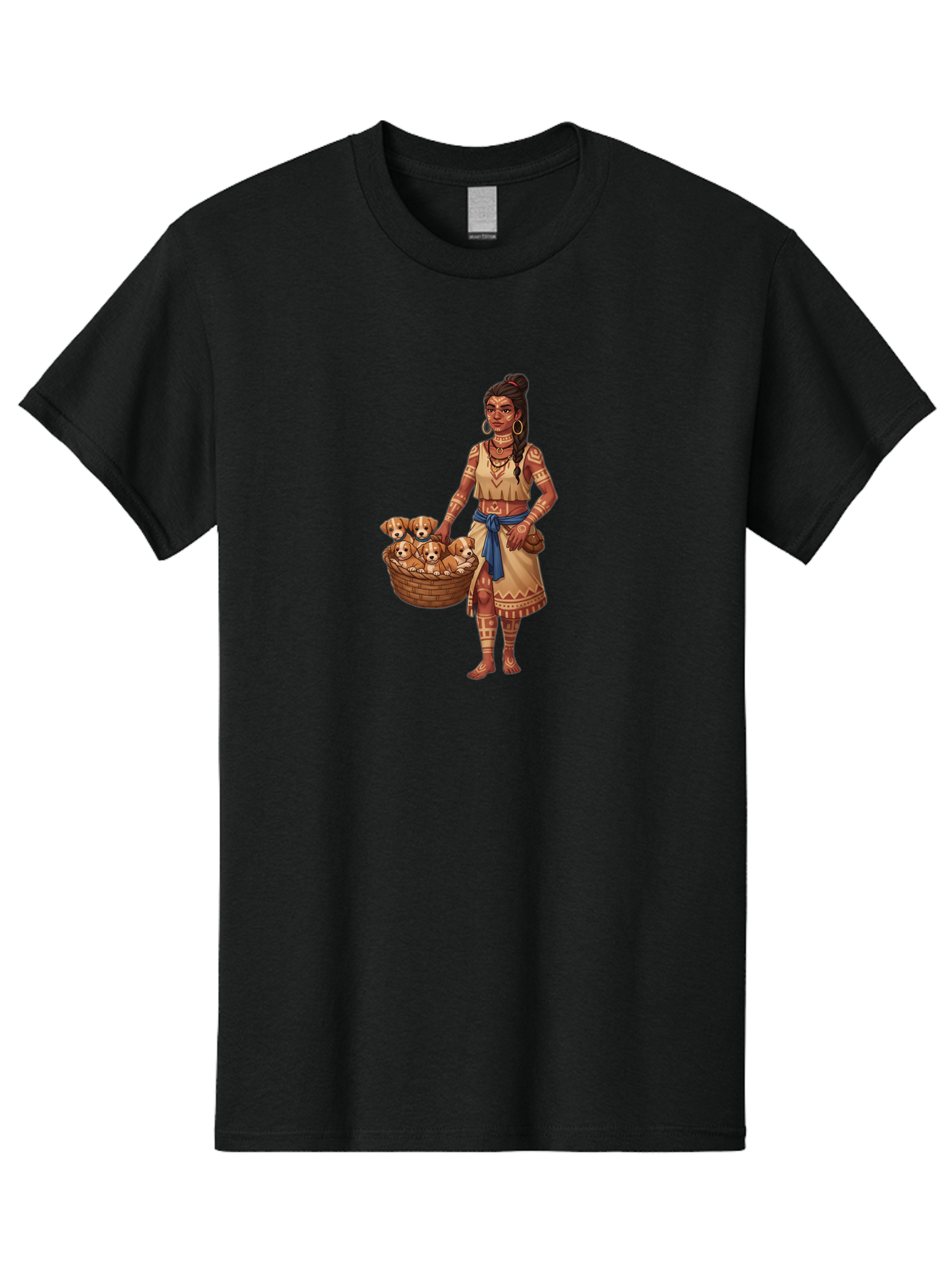 Woman-With-Puppies-1 Men'S Graphic Tee, 100% Cotton, Comfortable Casual Summer Wear, Machine Washable, Vintage Camera, Old Camera, Antique Camera, Black Camera, Classic Photography, Photography Equipment, Nostalgic Device, Film Camera, Bai565 15