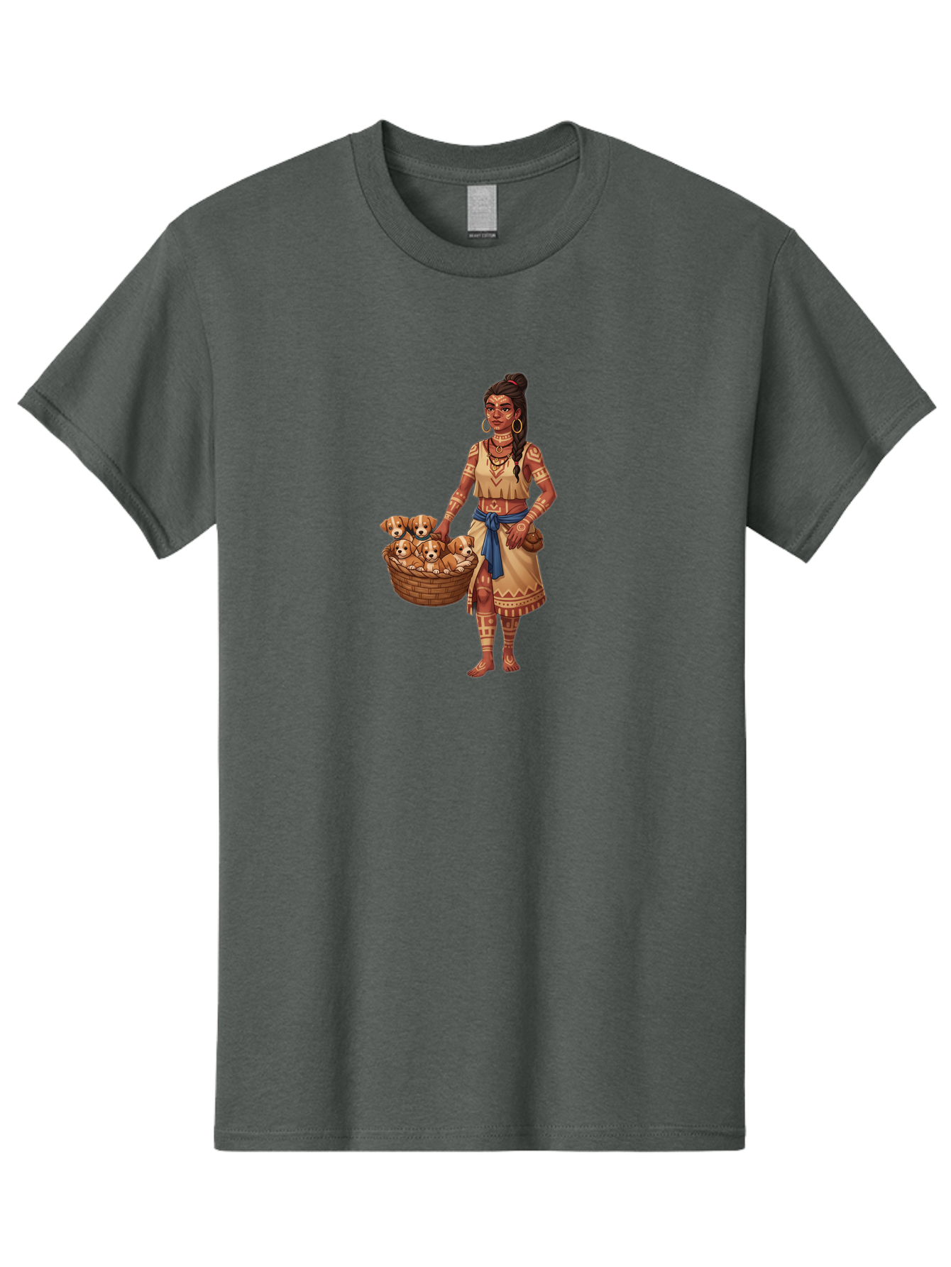 Woman-With-Puppies-1 Men'S Graphic Tee, 100% Cotton, Comfortable Casual Summer Wear, Machine Washable, Vintage Camera, Old Camera, Antique Camera, Black Camera, Classic Photography, Photography Equipment, Nostalgic Device, Film Camera, Bai565 11