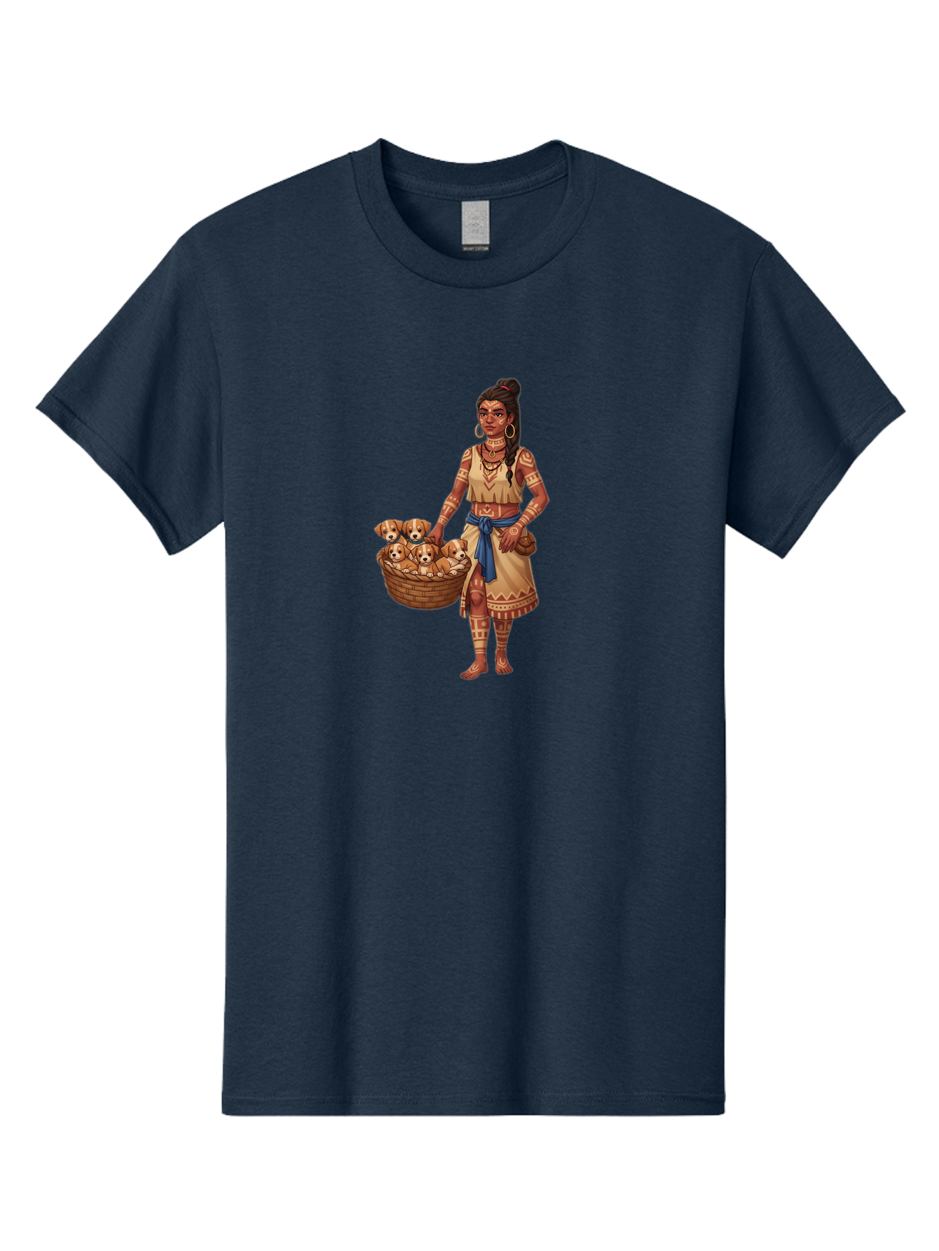 Woman-With-Puppies-1 Men'S Graphic Tee, 100% Cotton, Comfortable Casual Summer Wear, Machine Washable, Vintage Camera, Old Camera, Antique Camera, Black Camera, Classic Photography, Photography Equipment, Nostalgic Device, Film Camera, Bai565 3