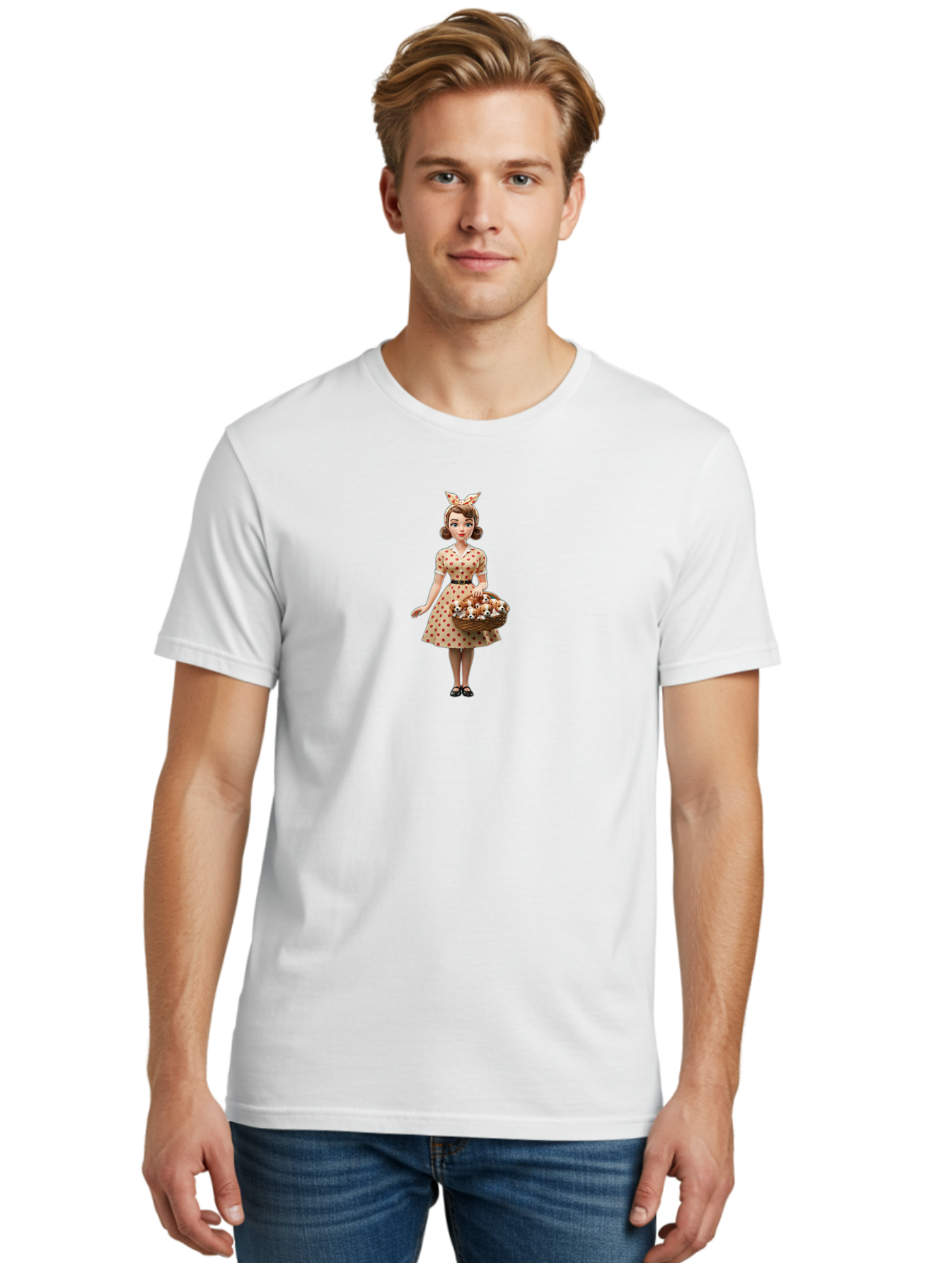 Woman-With-Puppies Men'S Graphic Tee, 100% Cotton, Comfortable Casual Summer Wear, Machine Washable, Vintage Camera, Old Camera, Antique Camera, Black Camera, Classic Photography, Photography Equipment, Nostalgic Device, Film Camera, Bai566 24