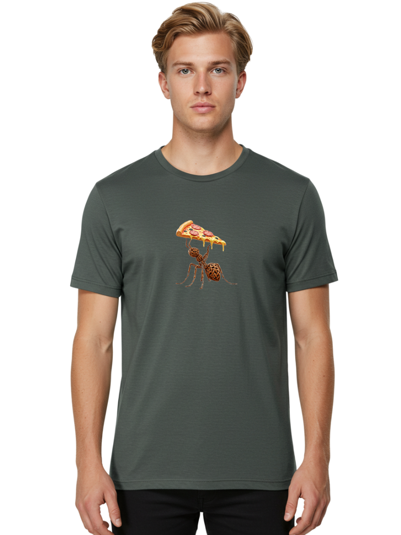 Woven-Ant-Pizza Men'S Graphic Tee, 100% Cotton, Comfortable Casual Summer Wear, Machine Washable, Vintage Camera, Old Camera, Antique Camera, Black Camera, Classic Photography, Photography Equipment, Nostalgic Device, Film Camera, Camera Art Bai568 26