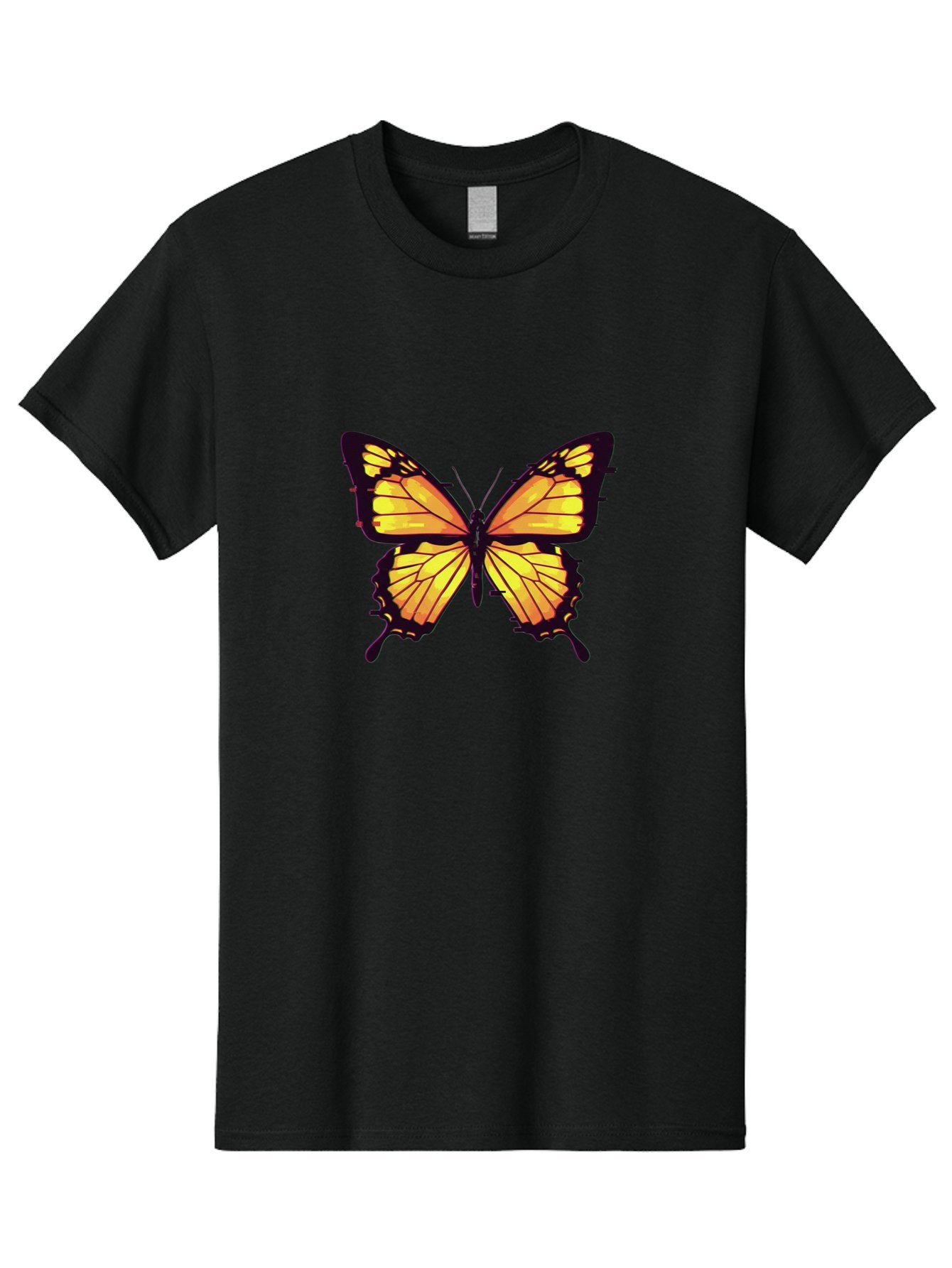 Yellow-Butterfly Men'S Graphic Tee, 100% Cotton, Comfortable Casual Summer Wear, Machine Washable, Vintage Camera, Old Camera, Antique Camera, Black Camera, Classic Photography, Photography Equipment, Nostalgic Device, Film Camera, Camera Art Bai570 11