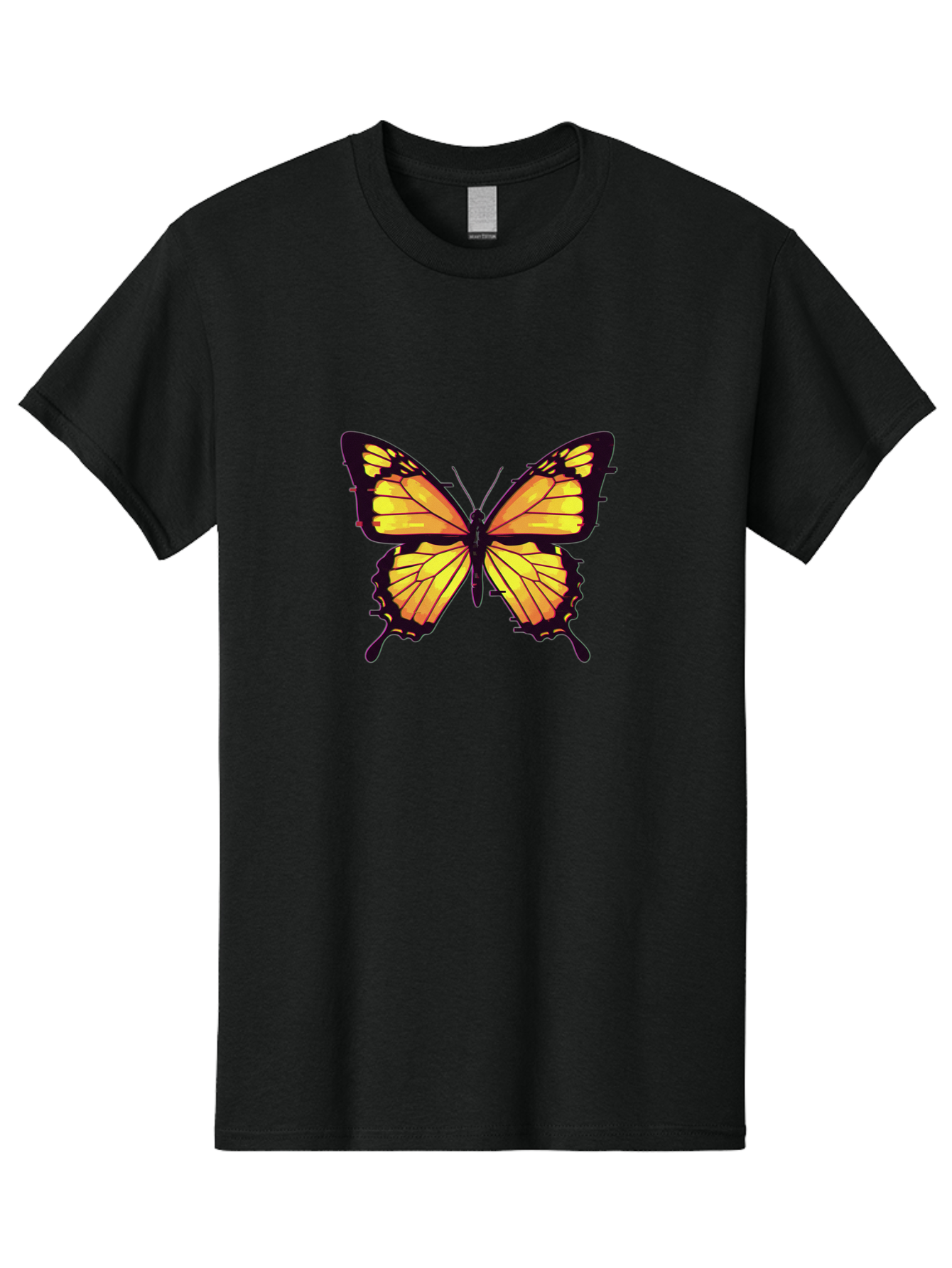 Yellow-Butterfly Men'S Graphic Tee, 100% Cotton, Comfortable Casual Summer Wear, Machine Washable, Vintage Camera, Old Camera, Antique Camera, Black Camera, Classic Photography, Photography Equipment, Nostalgic Device, Film Camera, Camera Art Bai570 4