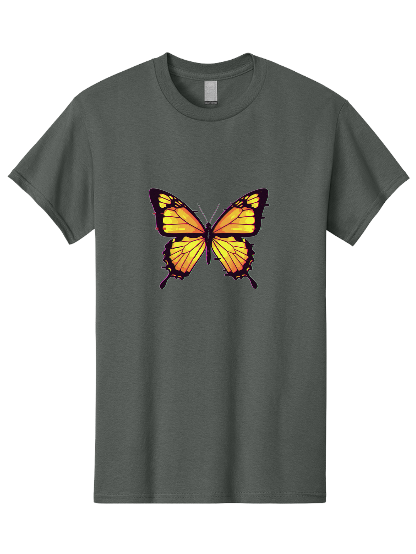 Yellow-Butterfly Men'S Graphic Tee, 100% Cotton, Comfortable Casual Summer Wear, Machine Washable, Vintage Camera, Old Camera, Antique Camera, Black Camera, Classic Photography, Photography Equipment, Nostalgic Device, Film Camera, Camera Art Bai570 8