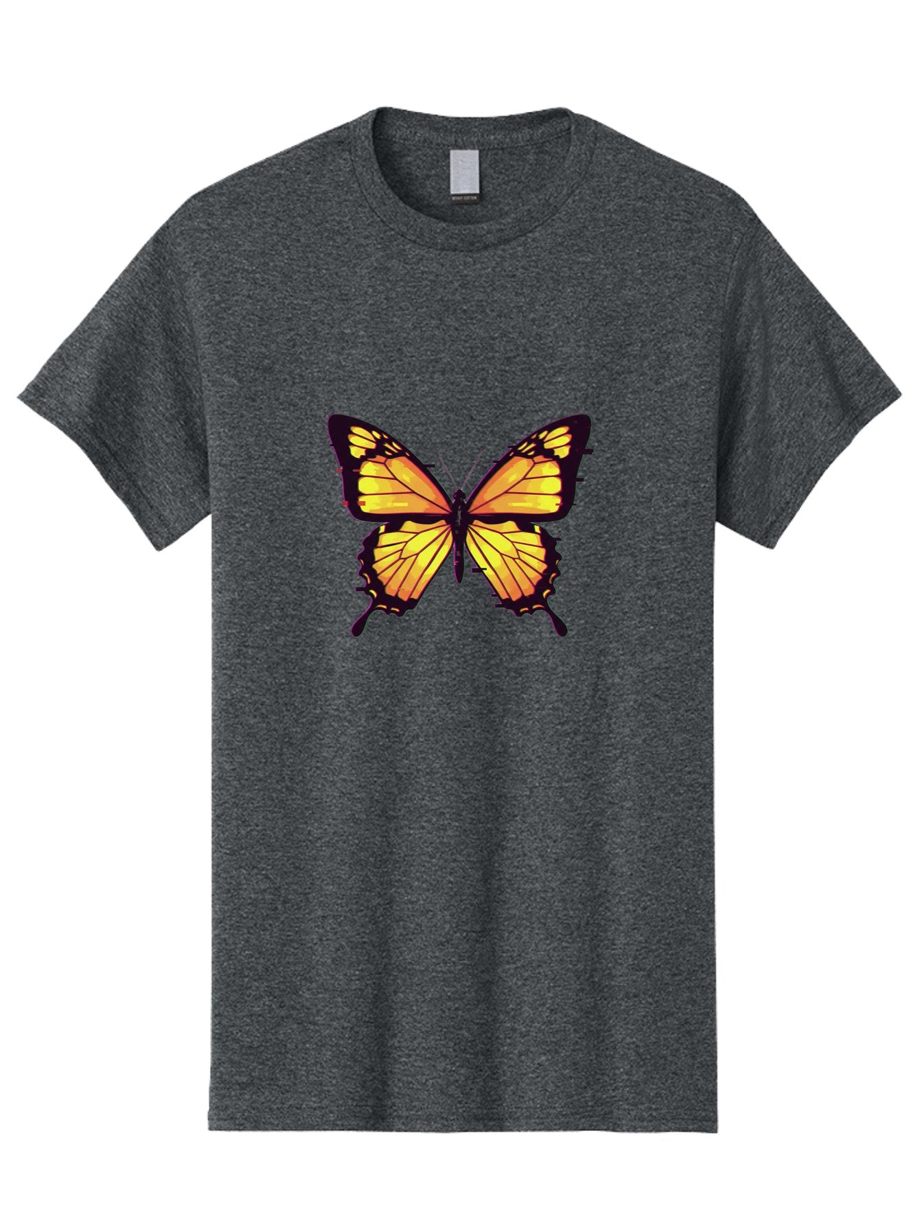 Yellow-Butterfly Men'S Graphic Tee, 100% Cotton, Comfortable Casual Summer Wear, Machine Washable, Vintage Camera, Old Camera, Antique Camera, Black Camera, Classic Photography, Photography Equipment, Nostalgic Device, Film Camera, Camera Art Bai570 3