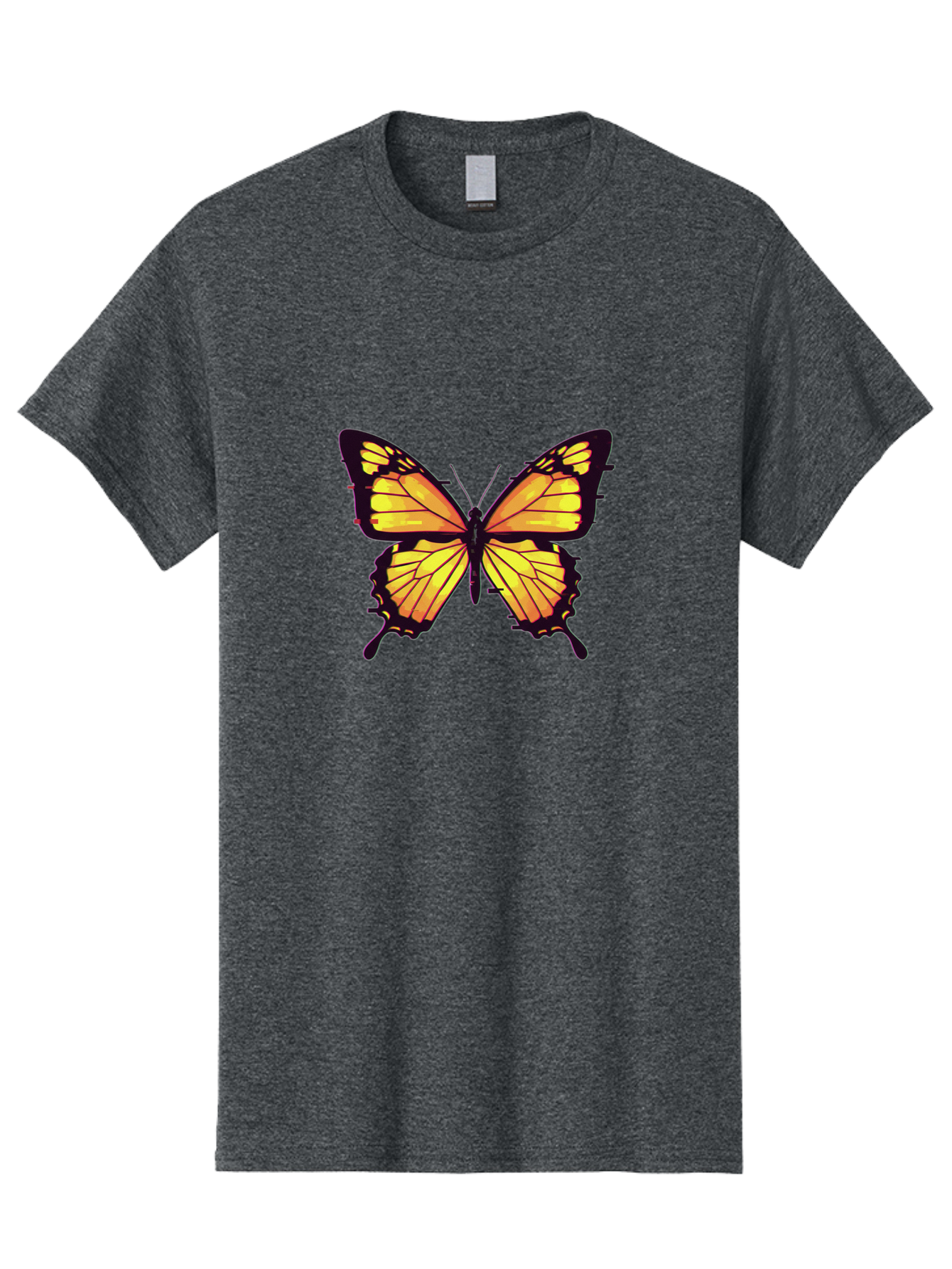 Yellow-Butterfly Men'S Graphic Tee, 100% Cotton, Comfortable Casual Summer Wear, Machine Washable, Vintage Camera, Old Camera, Antique Camera, Black Camera, Classic Photography, Photography Equipment, Nostalgic Device, Film Camera, Camera Art Bai570 9