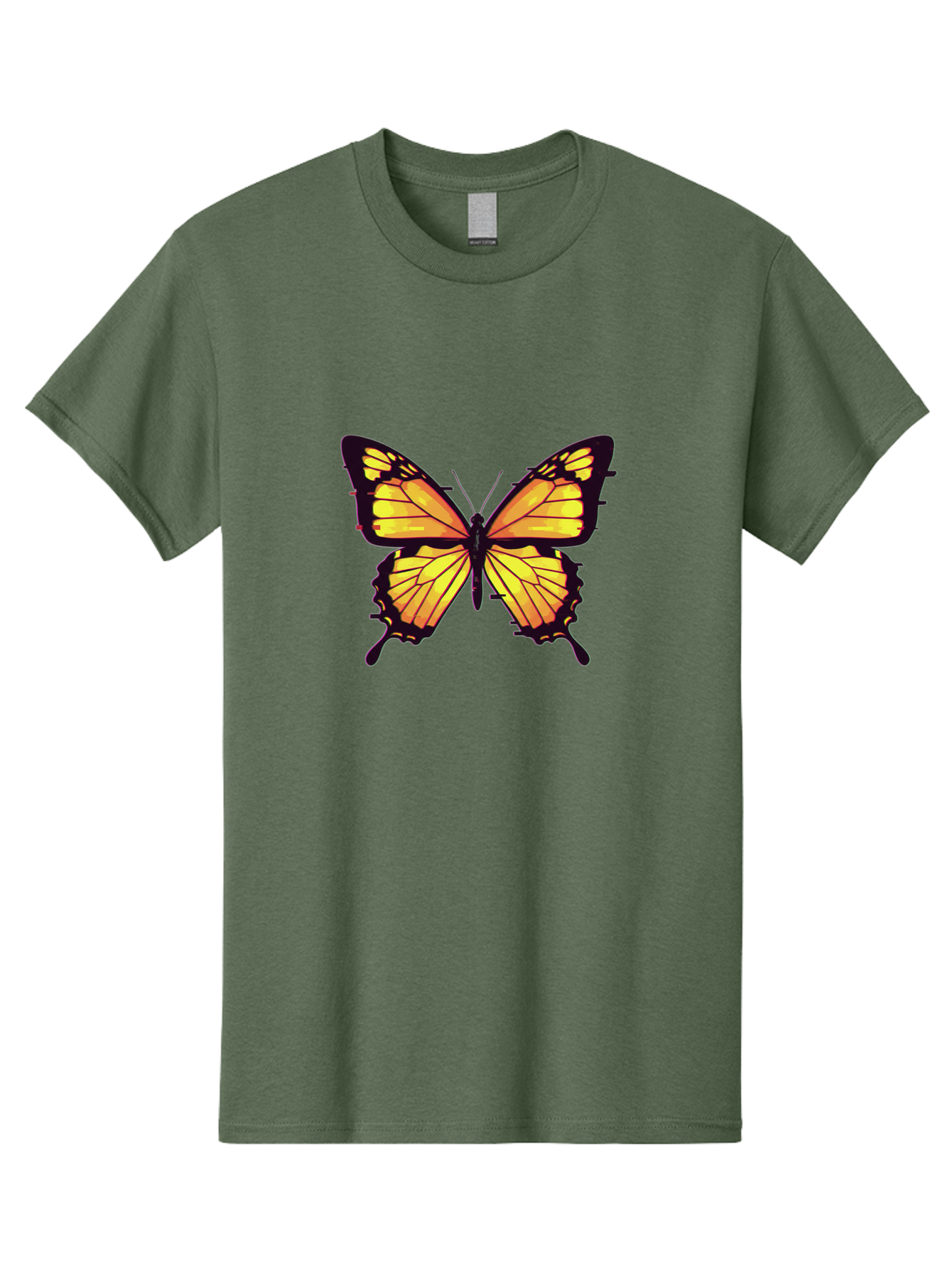 Yellow-Butterfly Men'S Graphic Tee, 100% Cotton, Comfortable Casual Summer Wear, Machine Washable, Vintage Camera, Old Camera, Antique Camera, Black Camera, Classic Photography, Photography Equipment, Nostalgic Device, Film Camera, Camera Art Bai570 3