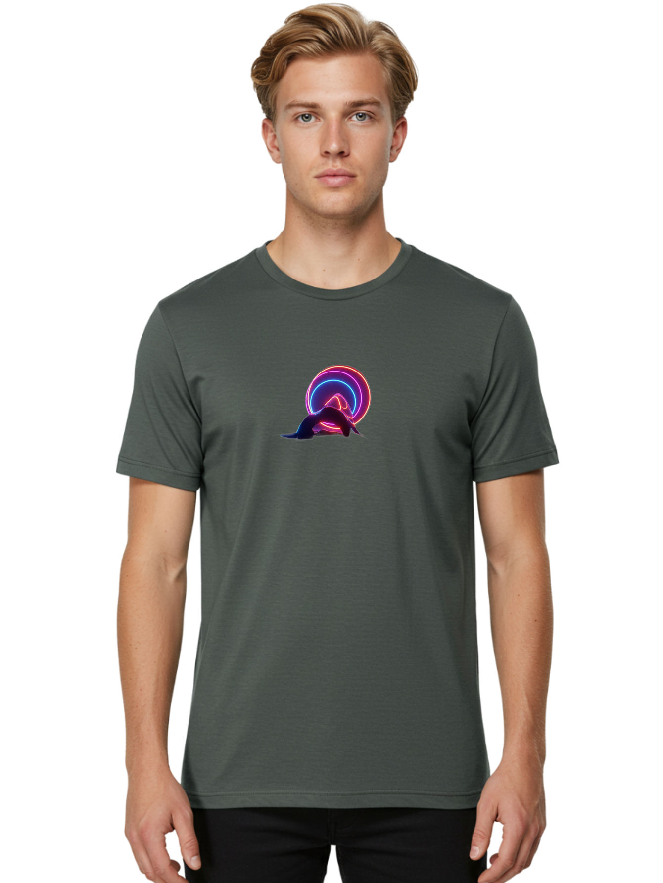 Yogi-Silhouette Men'S Graphic Tee, 100% Cotton, Comfortable Casual Summer Wear, Machine Washable, Vintage Camera, Old Camera, Antique Camera, Black Camera, Classic Photography, Photography Equipment, Nostalgic Device, Film Camera, Camera Art Bai574 18