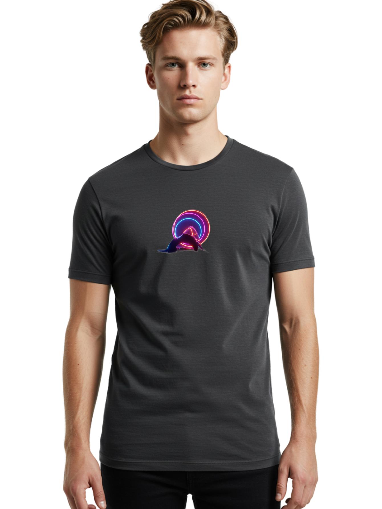 Yogi-Silhouette Men'S Graphic Tee, 100% Cotton, Comfortable Casual Summer Wear, Machine Washable, Vintage Camera, Old Camera, Antique Camera, Black Camera, Classic Photography, Photography Equipment, Nostalgic Device, Film Camera, Camera Art Bai574 26