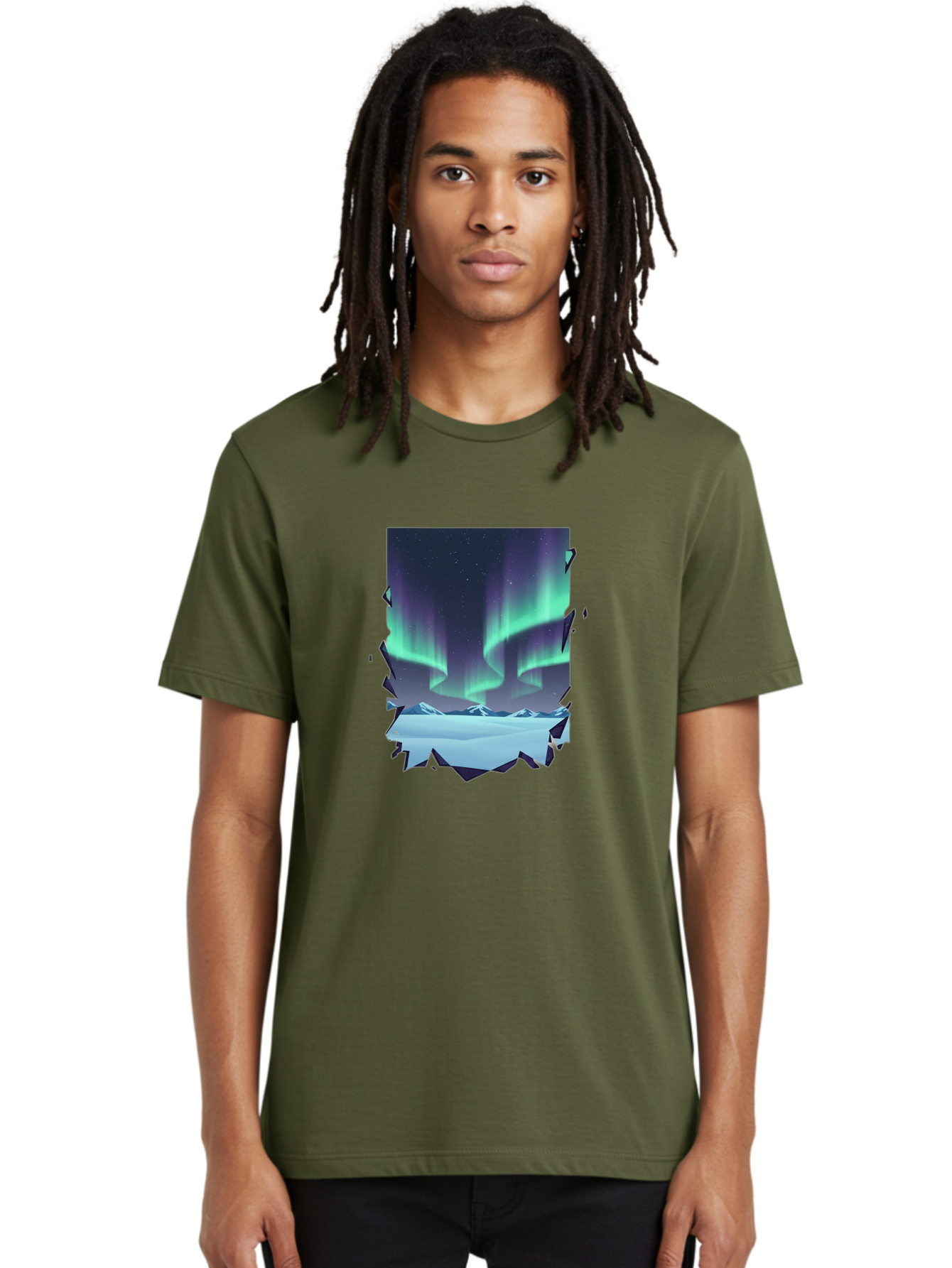 Aurora-Borealis-1 Men'S Graphic Tee, 100% Cotton, Comfortable Casual Summer Wear, Machine Washable, Vintage Camera, Old Camera, Antique Camera, Black Camera, Classic Photography, Photography Equipment, Nostalgic Device, Film Camera, Camera Art Bai580 25