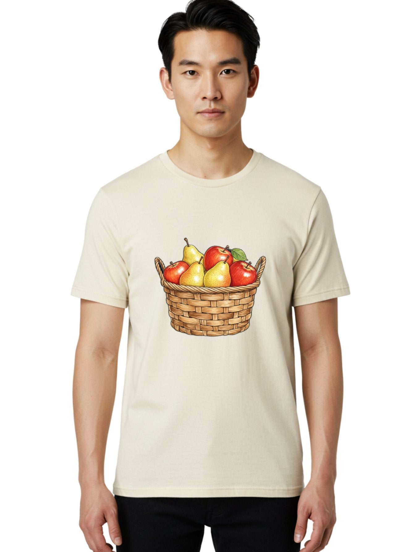 Basket-Of-Apples-And-Pears Men'S Graphic Tee, 100% Cotton, Comfortable Casual Summer Wear, Machine Washable, Vintage Camera, Old Camera, Antique Camera, Black Camera, Classic Photography, Photography Equipment, Nostalgic Device, Film Camera, Bai584 25
