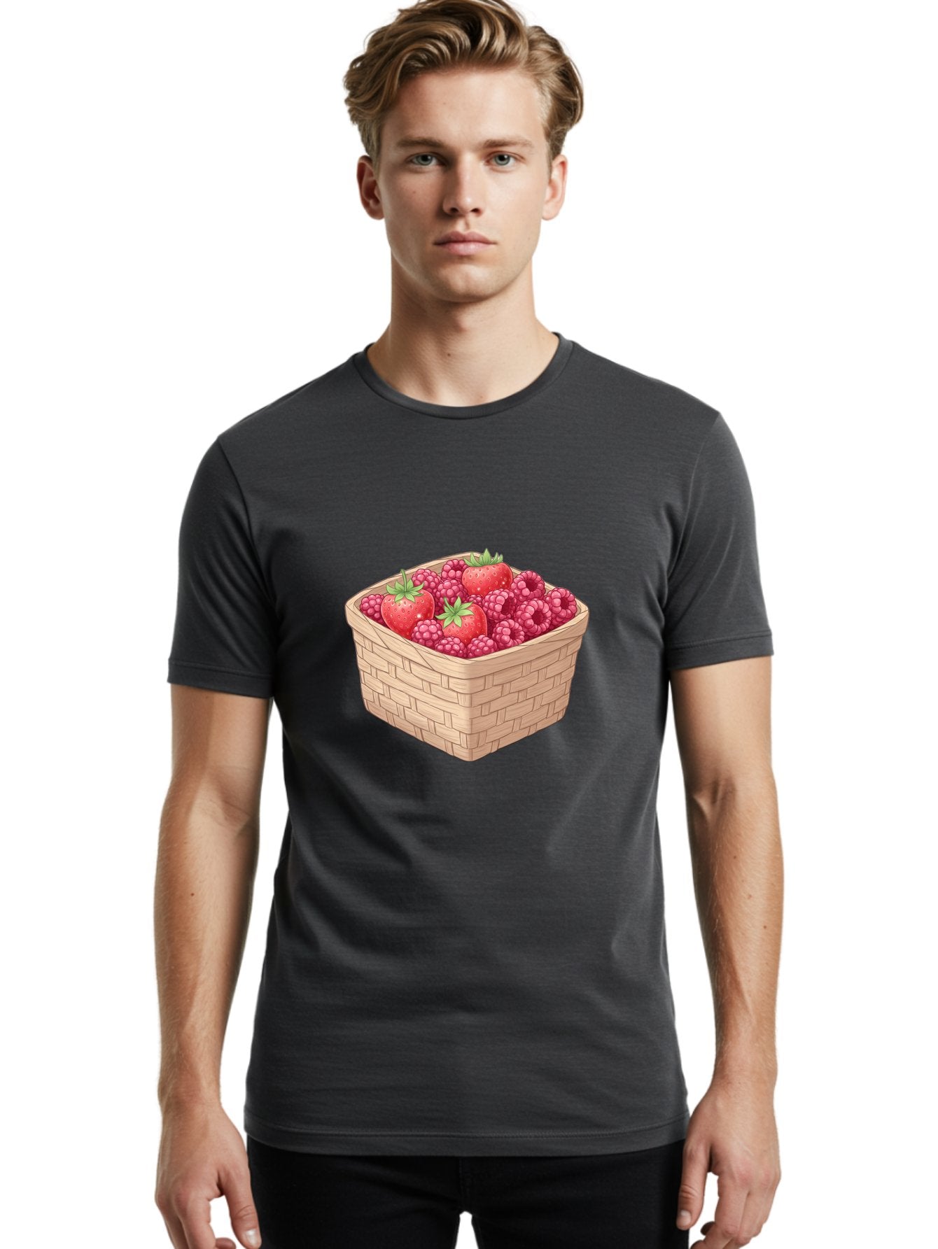 Basket-Of-Berries Men'S Graphic Tee, 100% Cotton, Comfortable Casual Summer Wear, Machine Washable, Vintage Camera, Old Camera, Antique Camera, Black Camera, Classic Photography, Photography Equipment, Nostalgic Device, Film Camera, Camera Art Bai586 30