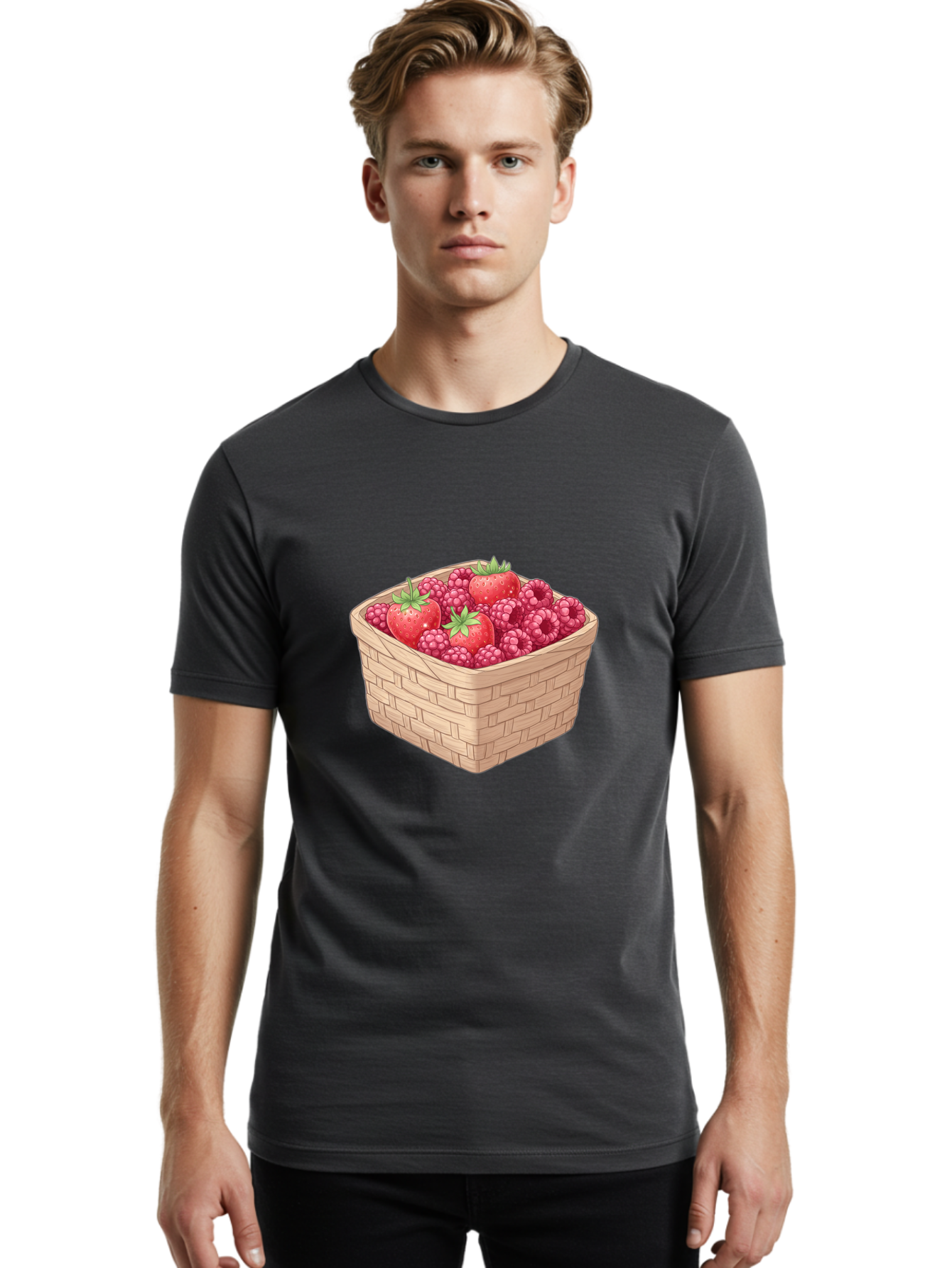 Basket-Of-Berries Men'S Graphic Tee, 100% Cotton, Comfortable Casual Summer Wear, Machine Washable, Vintage Camera, Old Camera, Antique Camera, Black Camera, Classic Photography, Photography Equipment, Nostalgic Device, Film Camera, Camera Art Bai586 16