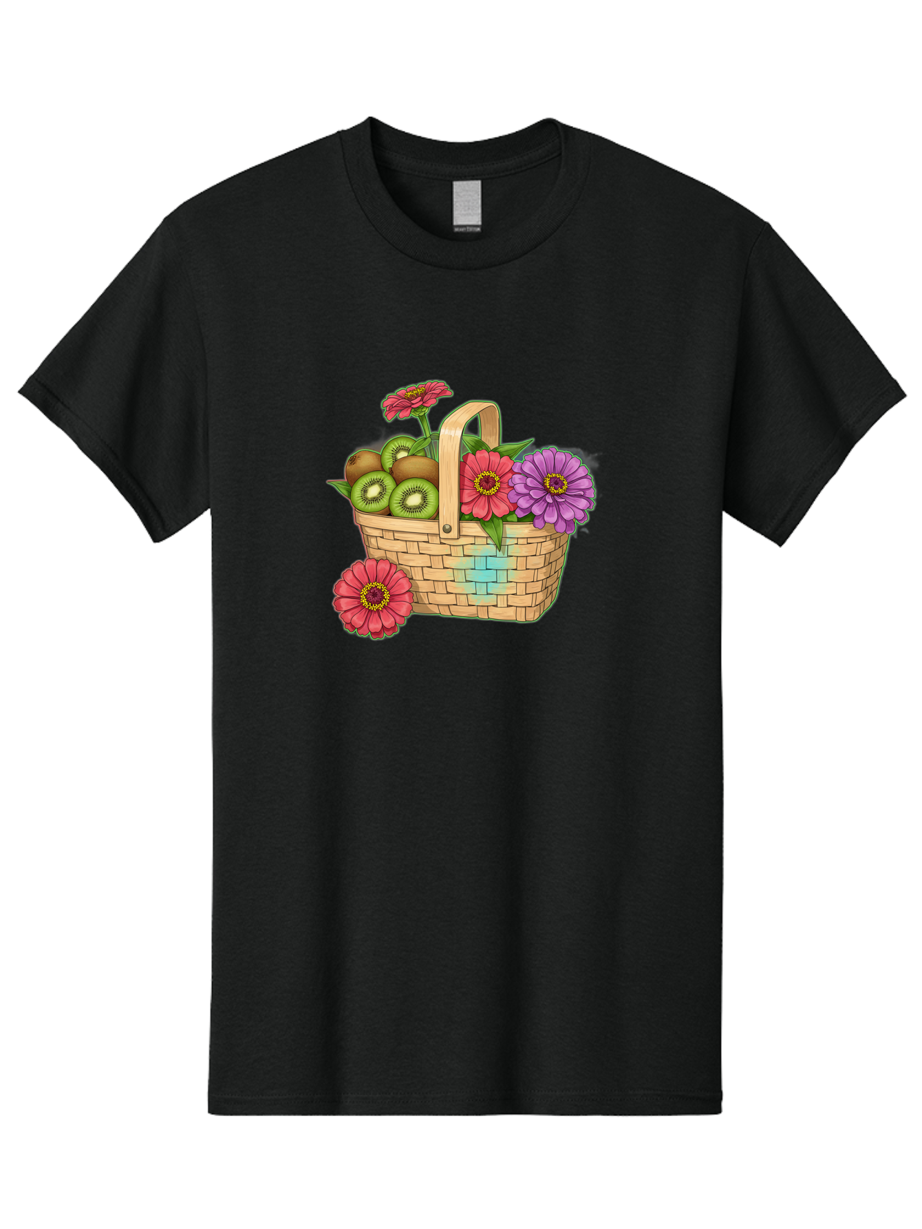 Basket-Of-Flowers-And-Kiwi-Fruits Men'S Graphic Tee, 100% Cotton, Comfortable Casual Summer Wear, Machine Washable, Vintage Camera, Old Camera, Antique Camera, Black Camera, Classic Photography, Photography Equipment, Nostalgic Device, Bai587 7