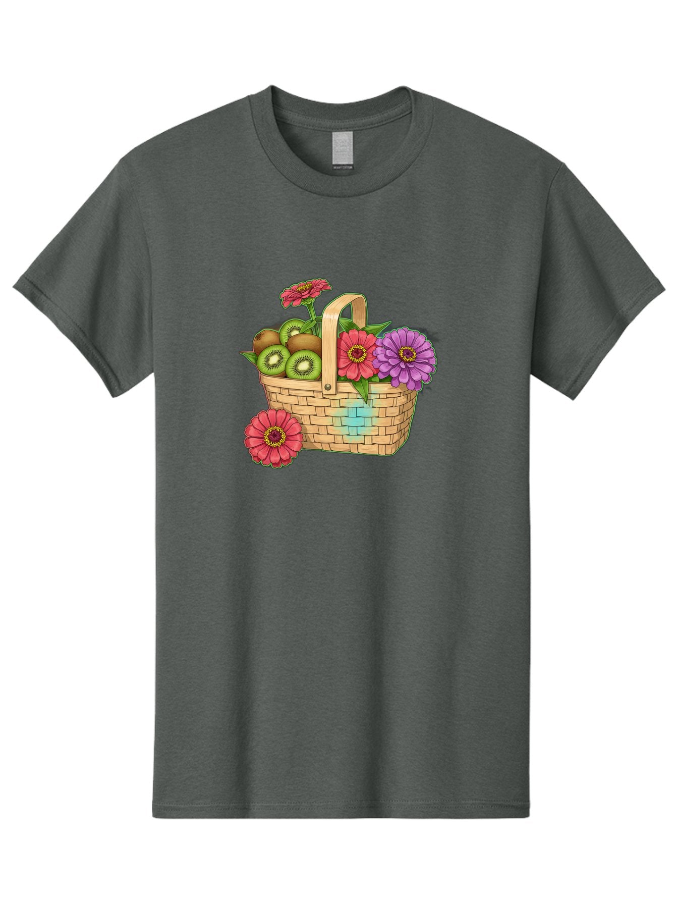 Basket-Of-Flowers-And-Kiwi-Fruits Men'S Graphic Tee, 100% Cotton, Comfortable Casual Summer Wear, Machine Washable, Vintage Camera, Old Camera, Antique Camera, Black Camera, Classic Photography, Photography Equipment, Nostalgic Device, Bai587 13