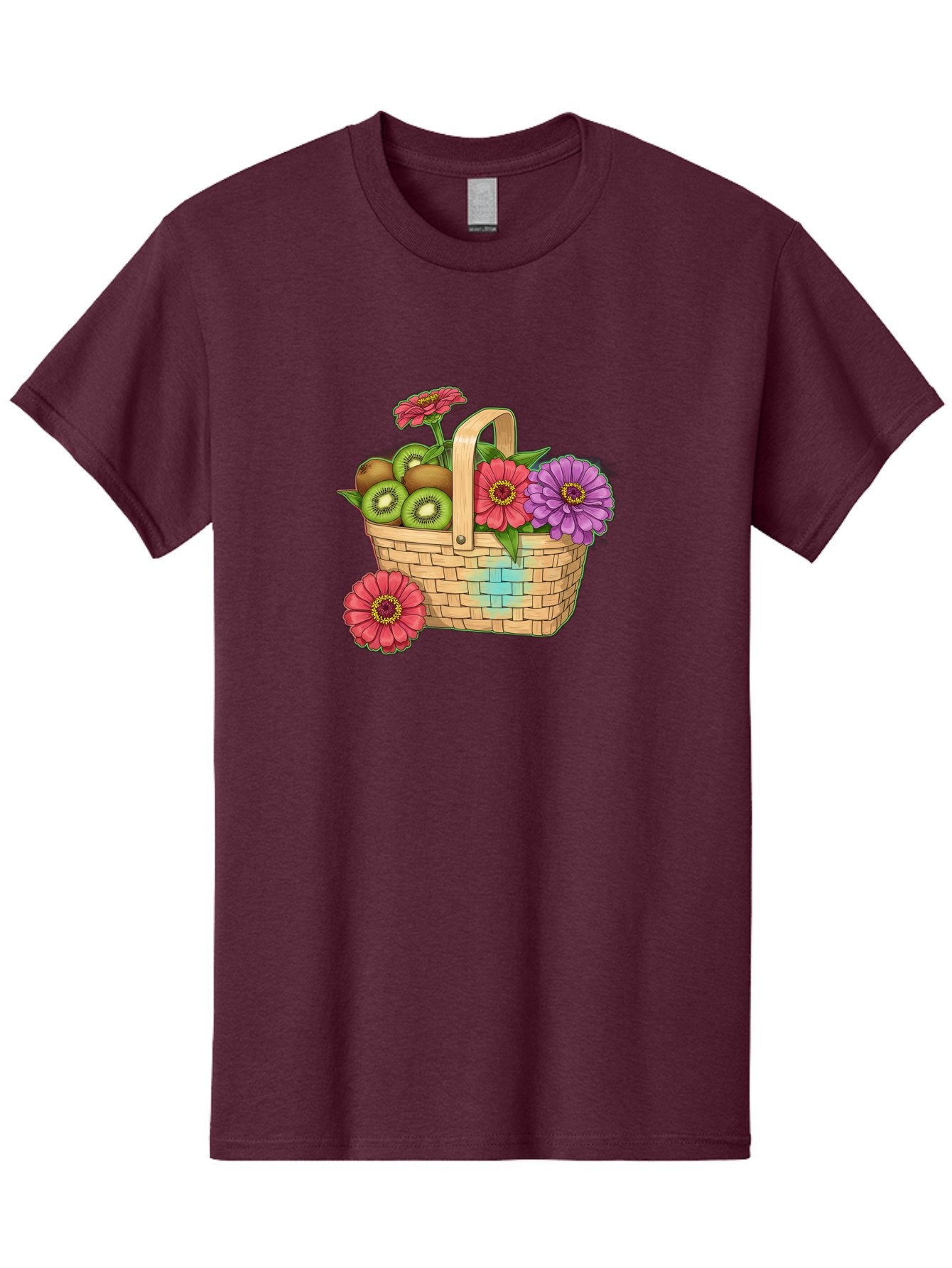 Basket-Of-Flowers-And-Kiwi-Fruits Men'S Graphic Tee, 100% Cotton, Comfortable Casual Summer Wear, Machine Washable, Vintage Camera, Old Camera, Antique Camera, Black Camera, Classic Photography, Photography Equipment, Nostalgic Device, Bai587 12