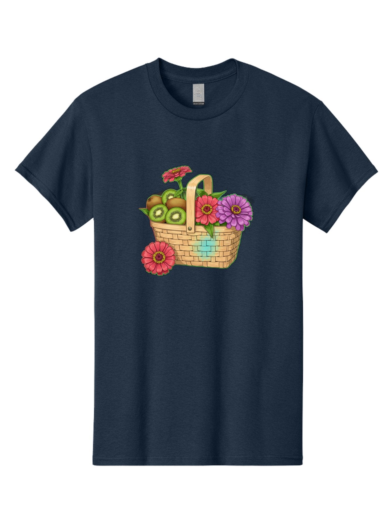 Basket-Of-Flowers-And-Kiwi-Fruits Men'S Graphic Tee, 100% Cotton, Comfortable Casual Summer Wear, Machine Washable, Vintage Camera, Old Camera, Antique Camera, Black Camera, Classic Photography, Photography Equipment, Nostalgic Device, Bai587 5