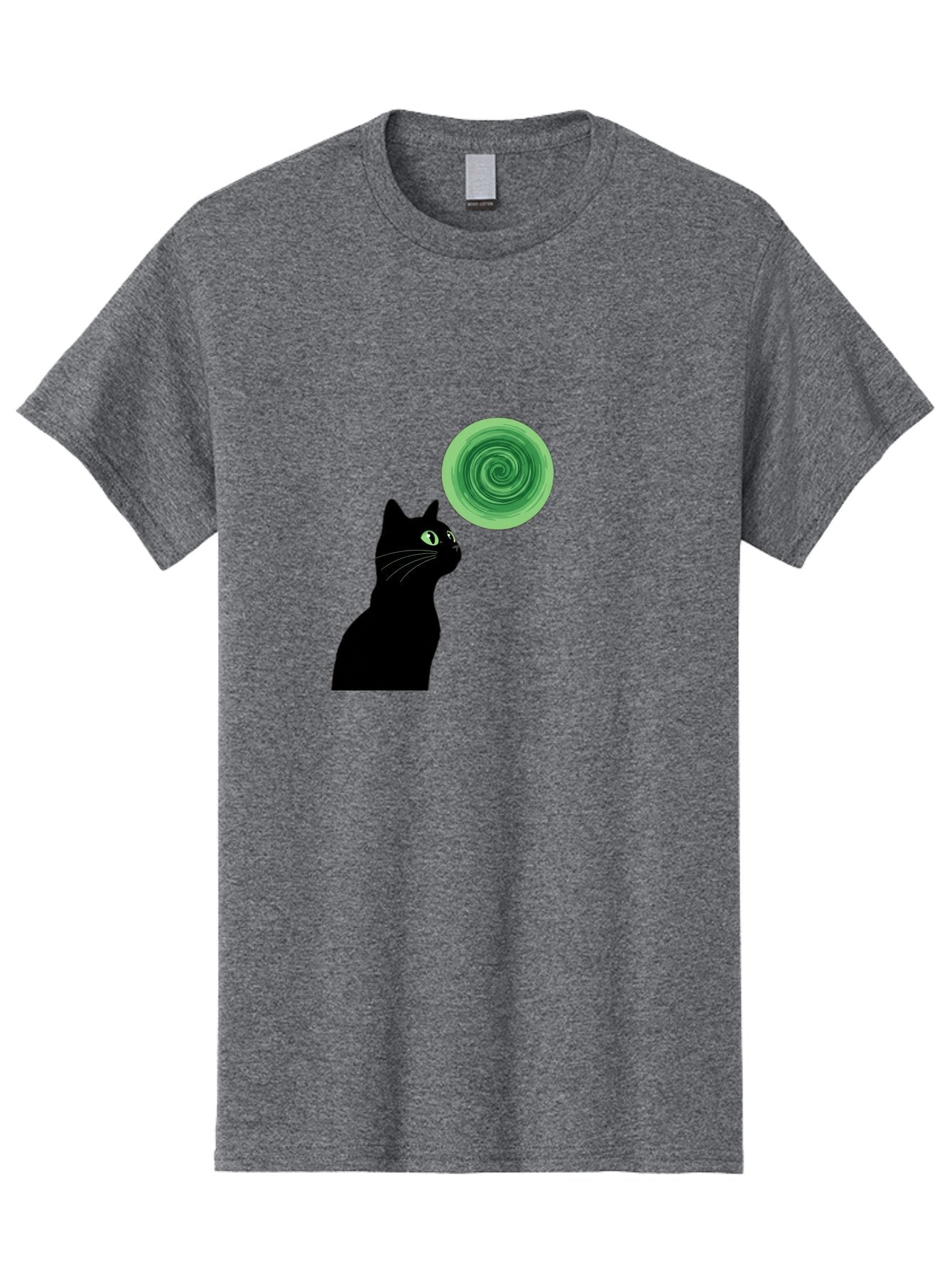 Black-Cat-And-Spiral Men'S Graphic Tee, 100% Cotton, Comfortable Casual Summer Wear, Machine Washable, Vintage Camera, Old Camera, Antique Camera, Black Camera, Classic Photography, Photography Equipment, Nostalgic Device, Film Camera, Bai592 11