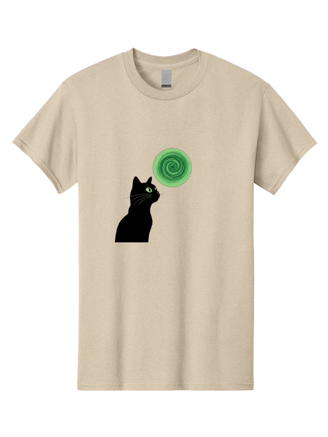 Black-Cat-And-Spiral Men'S Graphic Tee, 100% Cotton, Comfortable Casual Summer Wear, Machine Washable, Vintage Camera, Old Camera, Antique Camera, Black Camera, Classic Photography, Photography Equipment, Nostalgic Device, Film Camera, Bai592 13