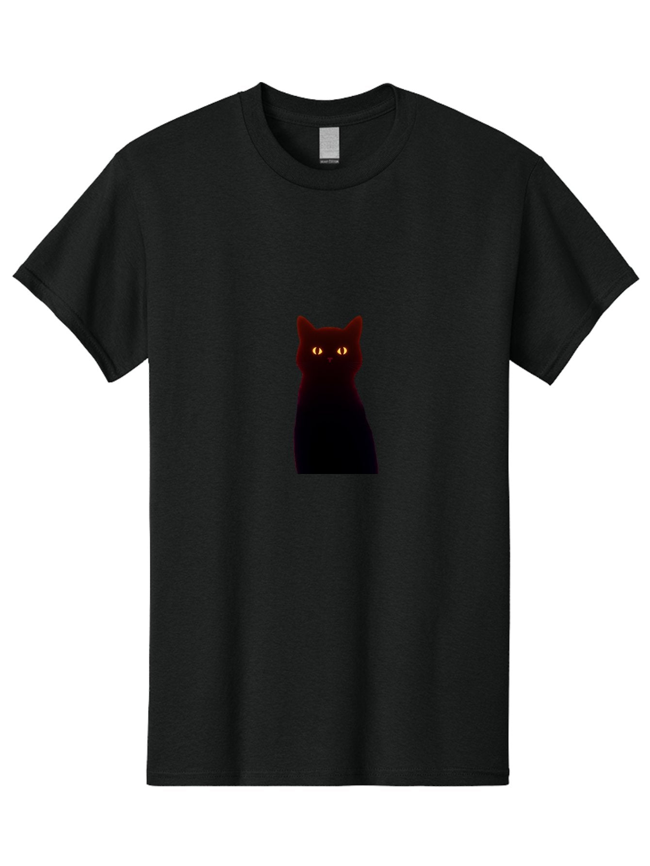 Black-Cat-With-Glowing-Eyes Men'S Graphic Tee, 100% Cotton, Comfortable Casual Summer Wear, Machine Washable, Vintage Camera, Old Camera, Antique Camera, Black Camera, Classic Photography, Photography Equipment, Nostalgic Device, Film Camera, Bai595 8