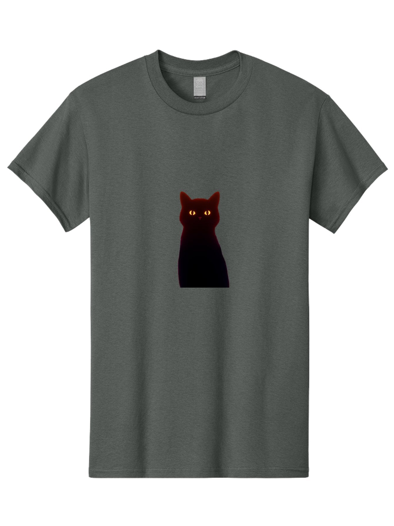 Black-Cat-With-Glowing-Eyes Men'S Graphic Tee, 100% Cotton, Comfortable Casual Summer Wear, Machine Washable, Vintage Camera, Old Camera, Antique Camera, Black Camera, Classic Photography, Photography Equipment, Nostalgic Device, Film Camera, Bai595