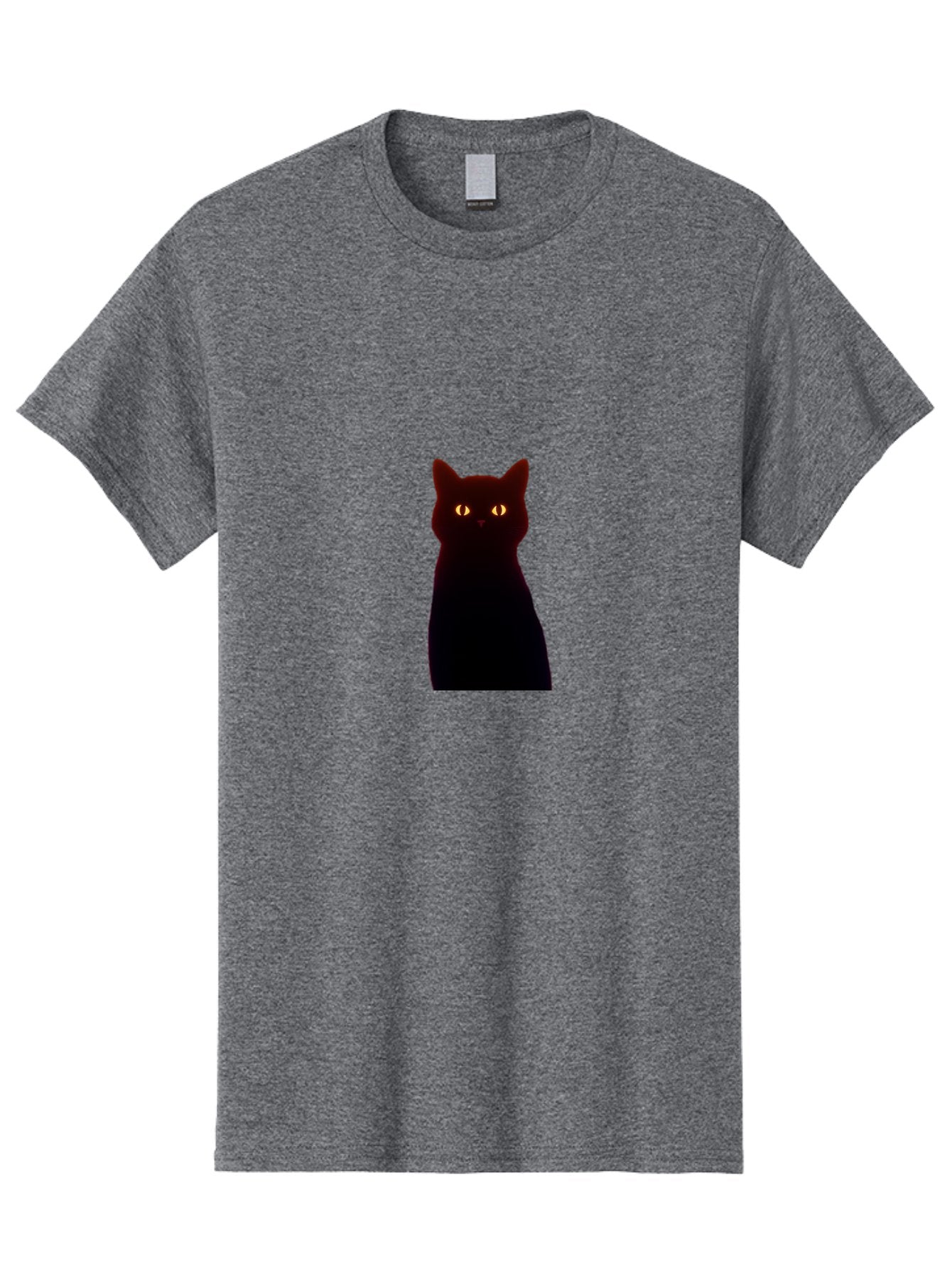 Black-Cat-With-Glowing-Eyes Men'S Graphic Tee, 100% Cotton, Comfortable Casual Summer Wear, Machine Washable, Vintage Camera, Old Camera, Antique Camera, Black Camera, Classic Photography, Photography Equipment, Nostalgic Device, Film Camera, Bai595