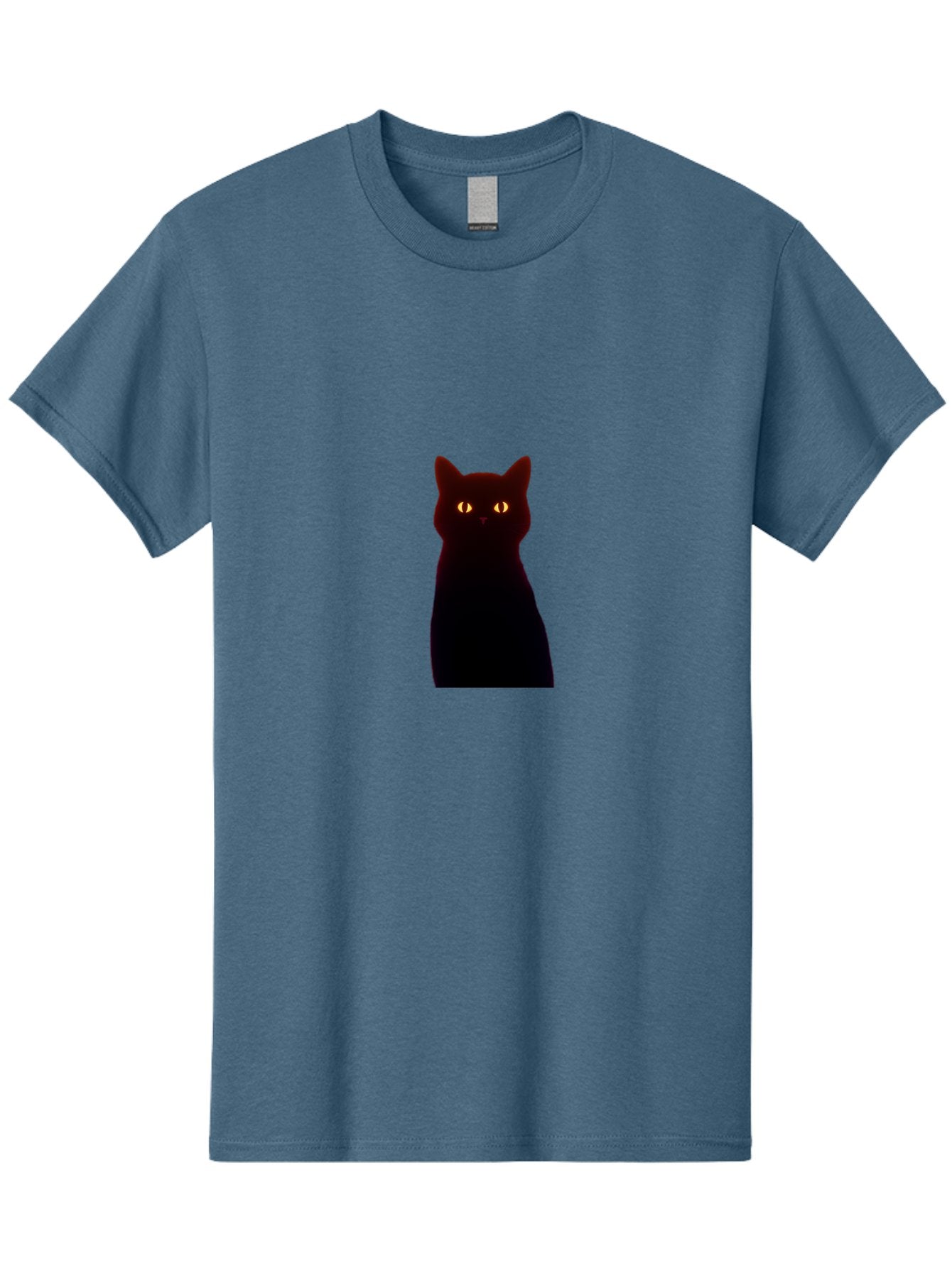 Black-Cat-With-Glowing-Eyes Men'S Graphic Tee, 100% Cotton, Comfortable Casual Summer Wear, Machine Washable, Vintage Camera, Old Camera, Antique Camera, Black Camera, Classic Photography, Photography Equipment, Nostalgic Device, Film Camera, Bai595 6