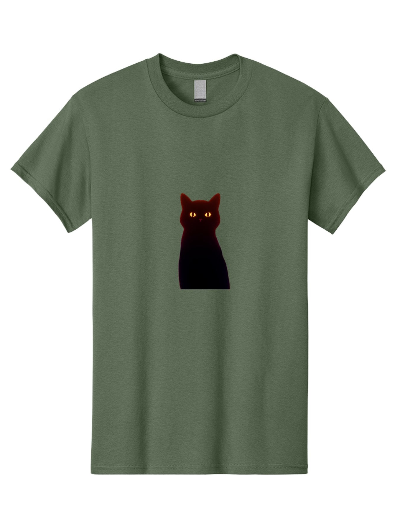 Black-Cat-With-Glowing-Eyes Men'S Graphic Tee, 100% Cotton, Comfortable Casual Summer Wear, Machine Washable, Vintage Camera, Old Camera, Antique Camera, Black Camera, Classic Photography, Photography Equipment, Nostalgic Device, Film Camera, Bai595 13