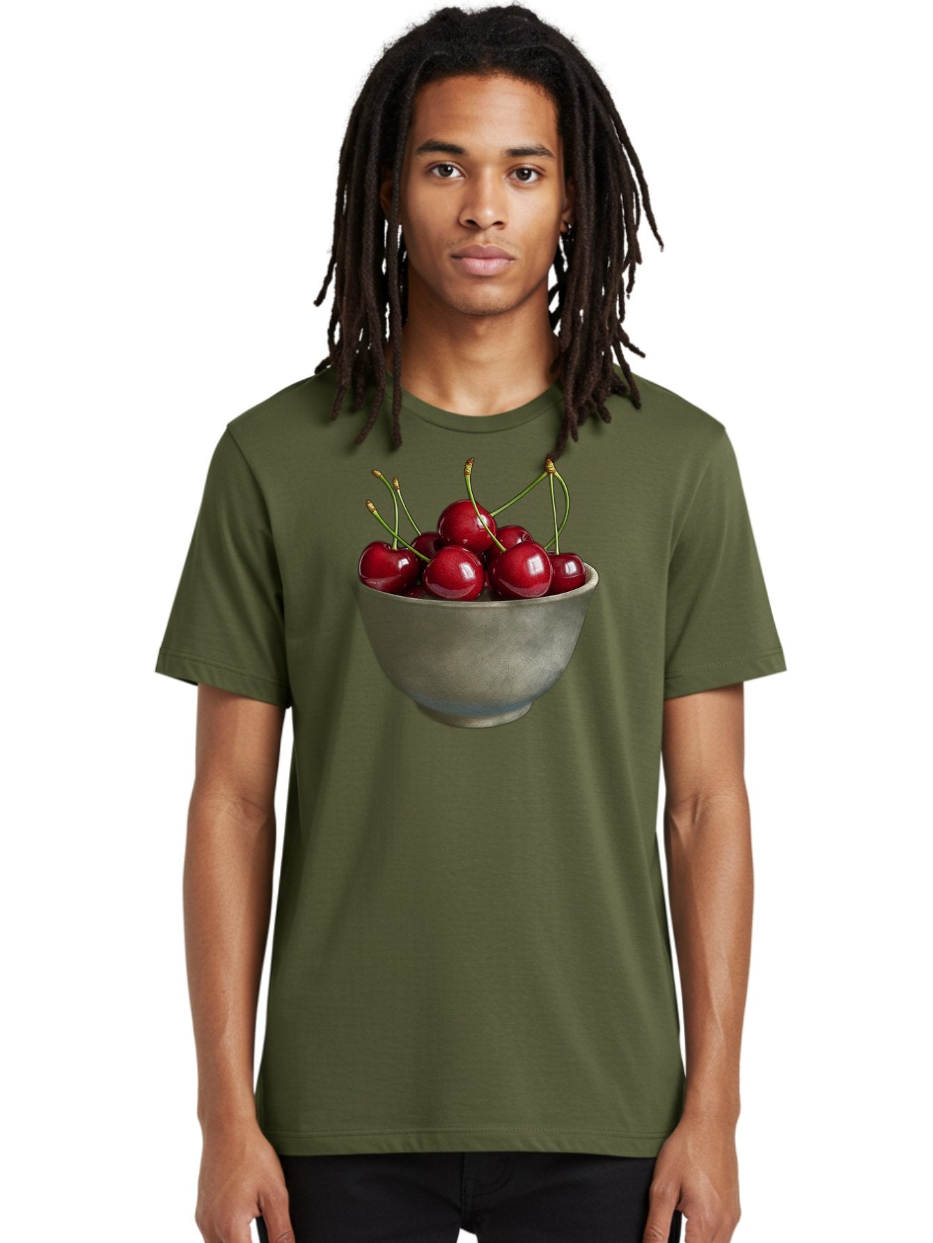 Bowl-Of-Cherries-1 Men'S Graphic Tee, 100% Cotton, Comfortable Casual Summer Wear, Machine Washable, Vintage Camera, Old Camera, Antique Camera, Black Camera, Classic Photography, Photography Equipment, Nostalgic Device, Film Camera, Bai601 22
