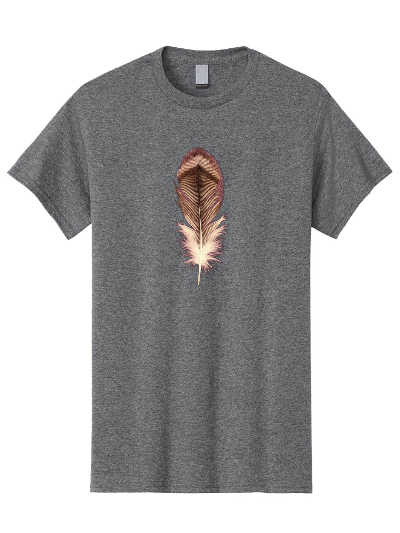 Brown-Feather-1 Men'S Graphic Tee, 100% Cotton, Comfortable Casual Summer Wear, Machine Washable, Vintage Camera, Old Camera, Antique Camera, Black Camera, Classic Photography, Photography Equipment, Nostalgic Device, Film Camera, Camera Art Bai603 8