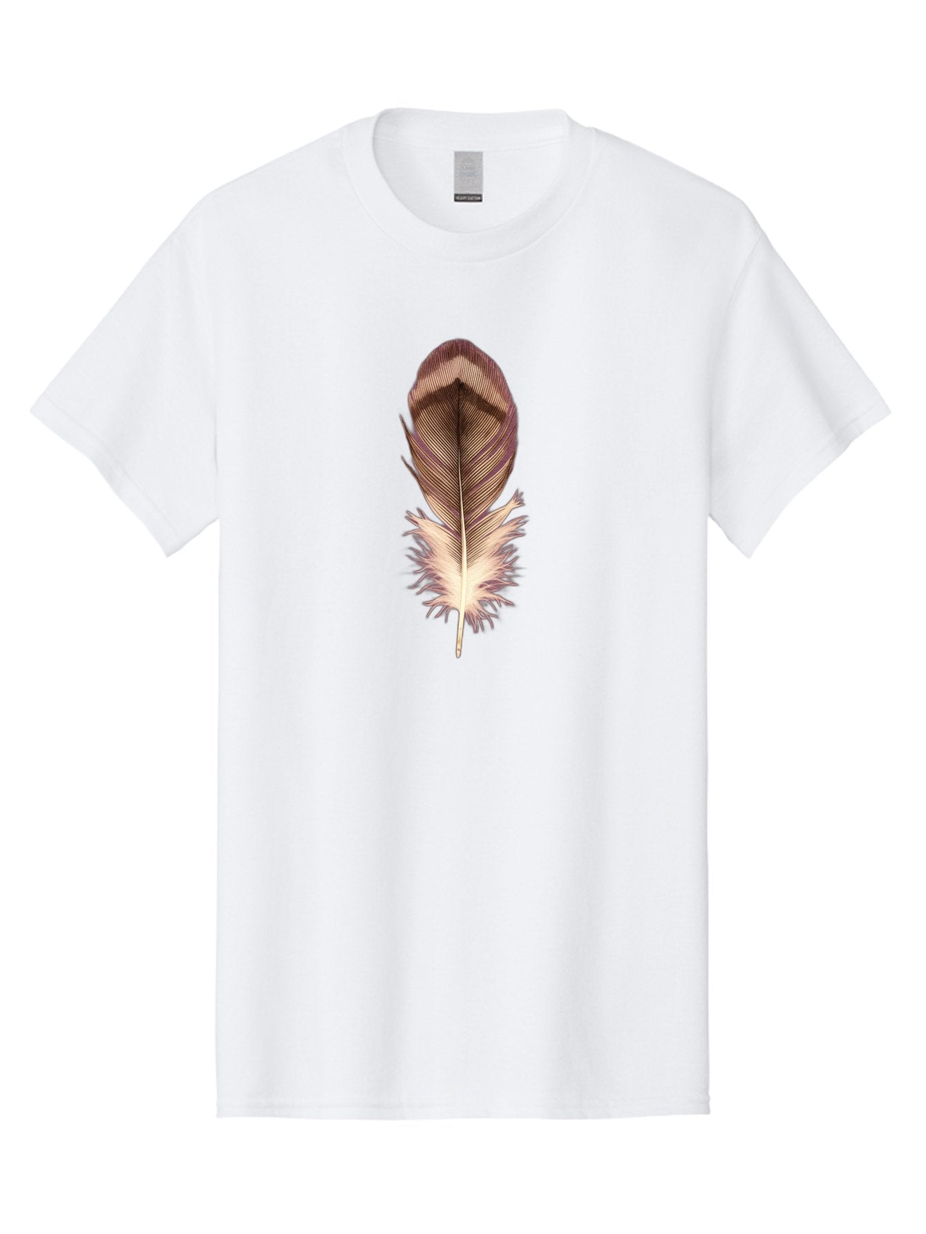 Brown-Feather-1 Men'S Graphic Tee, 100% Cotton, Comfortable Casual Summer Wear, Machine Washable, Vintage Camera, Old Camera, Antique Camera, Black Camera, Classic Photography, Photography Equipment, Nostalgic Device, Film Camera, Camera Art Bai603 5