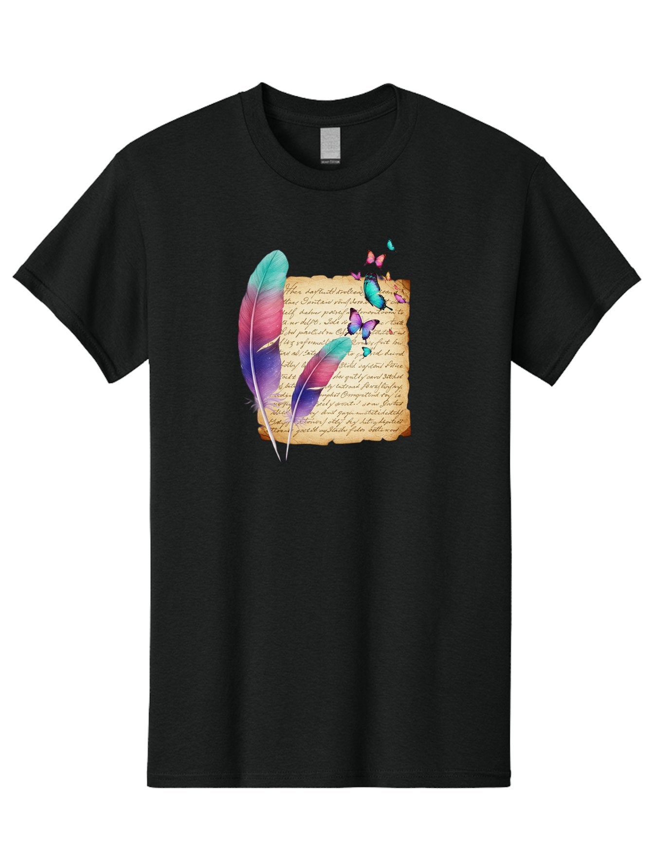 Butterflies-Quill Men'S Graphic Tee, 100% Cotton, Comfortable Casual Summer Wear, Machine Washable, Vintage Camera, Old Camera, Antique Camera, Black Camera, Classic Photography, Photography Equipment, Nostalgic Device, Film Camera, Camera Art Bai607 15