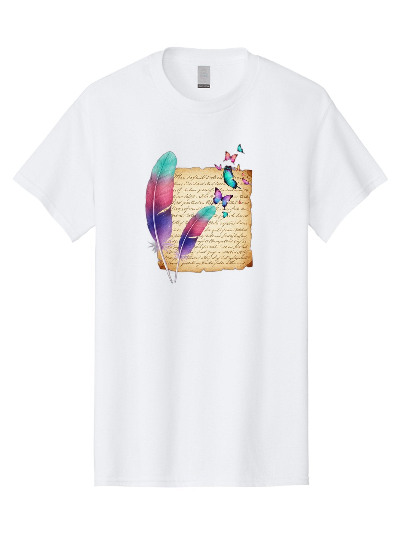 Butterflies-Quill Men'S Graphic Tee, 100% Cotton, Comfortable Casual Summer Wear, Machine Washable, Vintage Camera, Old Camera, Antique Camera, Black Camera, Classic Photography, Photography Equipment, Nostalgic Device, Film Camera, Camera Art Bai607 7