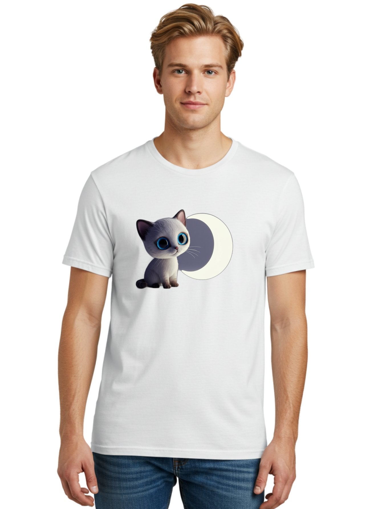 Cartoon-Kitten-And-Moon Men'S Graphic Tee, 100% Cotton, Comfortable Casual Summer Wear, Machine Washable, Vintage Camera, Old Camera, Antique Camera, Black Camera, Classic Photography, Photography Equipment, Nostalgic Device, Film Camera, Bai614 27