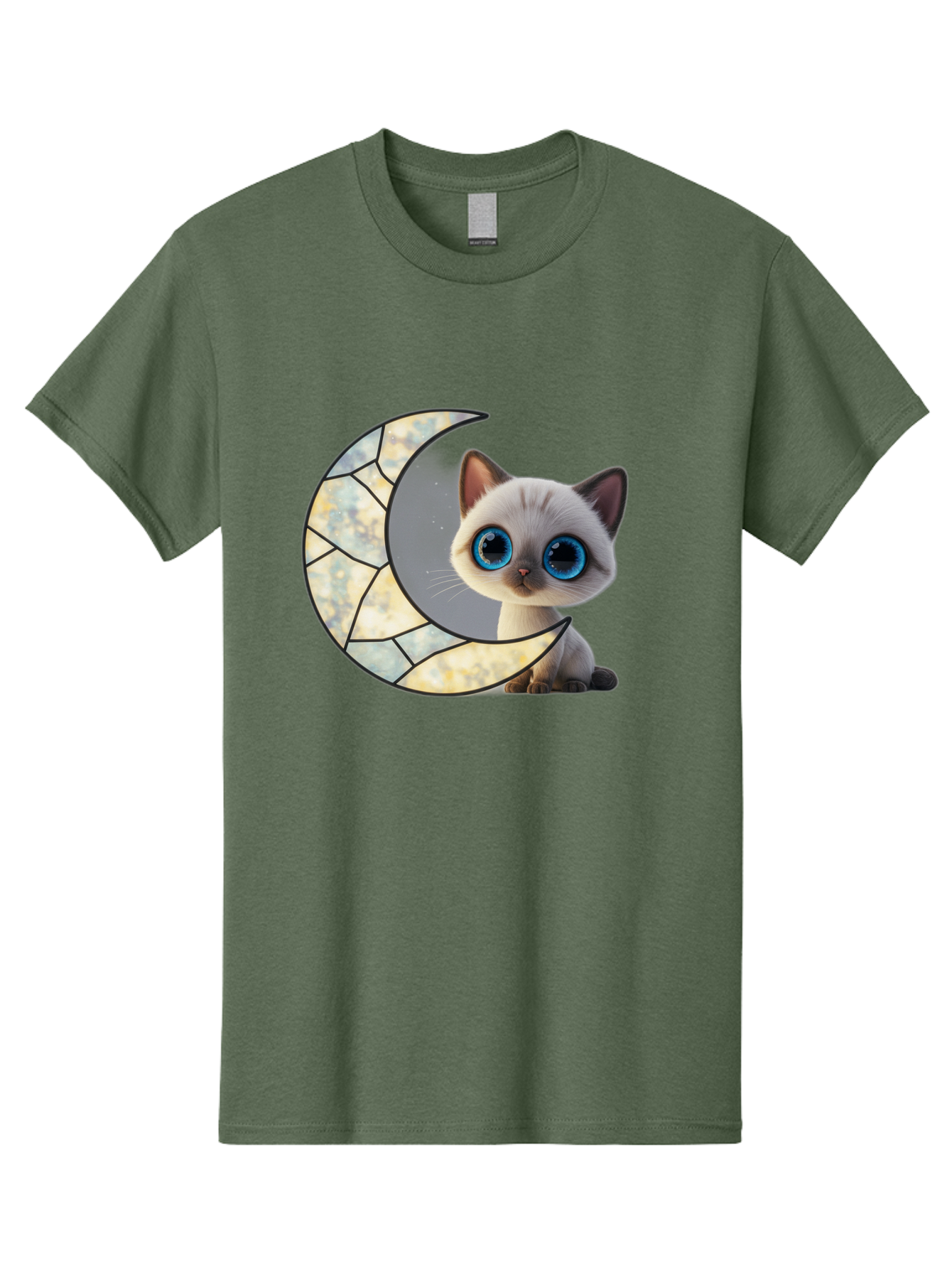 Cat-And-Crescent-Moon-1 Men'S Graphic Tee, 100% Cotton, Comfortable Casual Summer Wear, Machine Washable, Vintage Camera, Old Camera, Antique Camera, Black Camera, Classic Photography, Photography Equipment, Nostalgic Device, Film Camera, Bai619 4