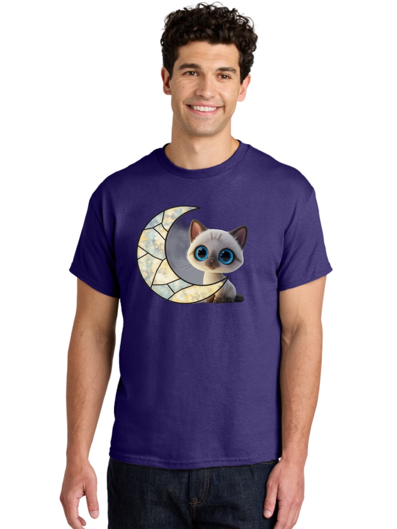 Cat-And-Crescent-Moon-1 Men'S Graphic Tee, 100% Cotton, Comfortable Casual Summer Wear, Machine Washable, Vintage Camera, Old Camera, Antique Camera, Black Camera, Classic Photography, Photography Equipment, Nostalgic Device, Film Camera, Bai619 23