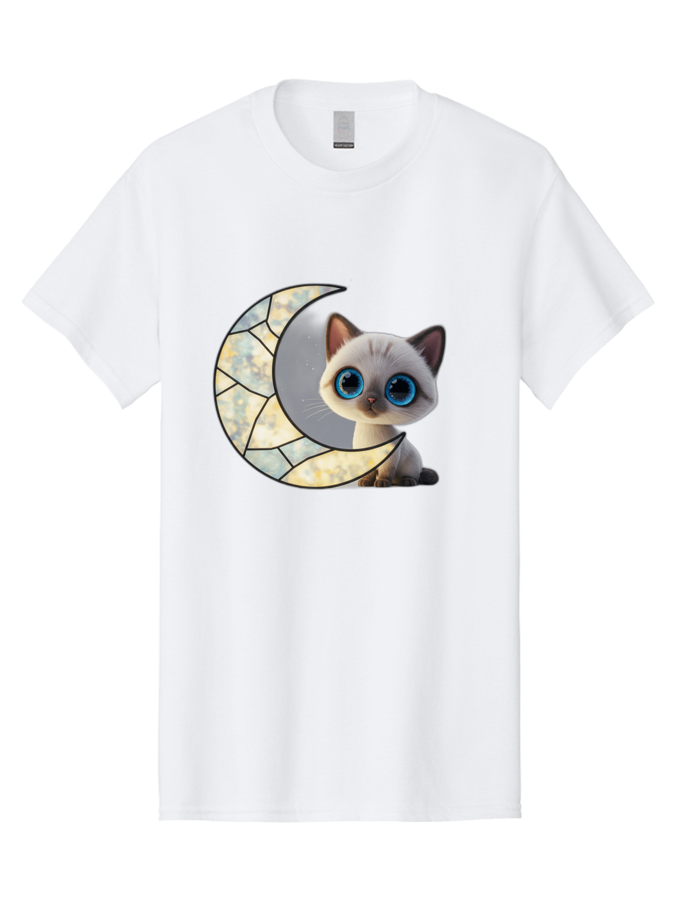 Cat-And-Crescent-Moon-1 Men'S Graphic Tee, 100% Cotton, Comfortable Casual Summer Wear, Machine Washable, Vintage Camera, Old Camera, Antique Camera, Black Camera, Classic Photography, Photography Equipment, Nostalgic Device, Film Camera, Bai619 6