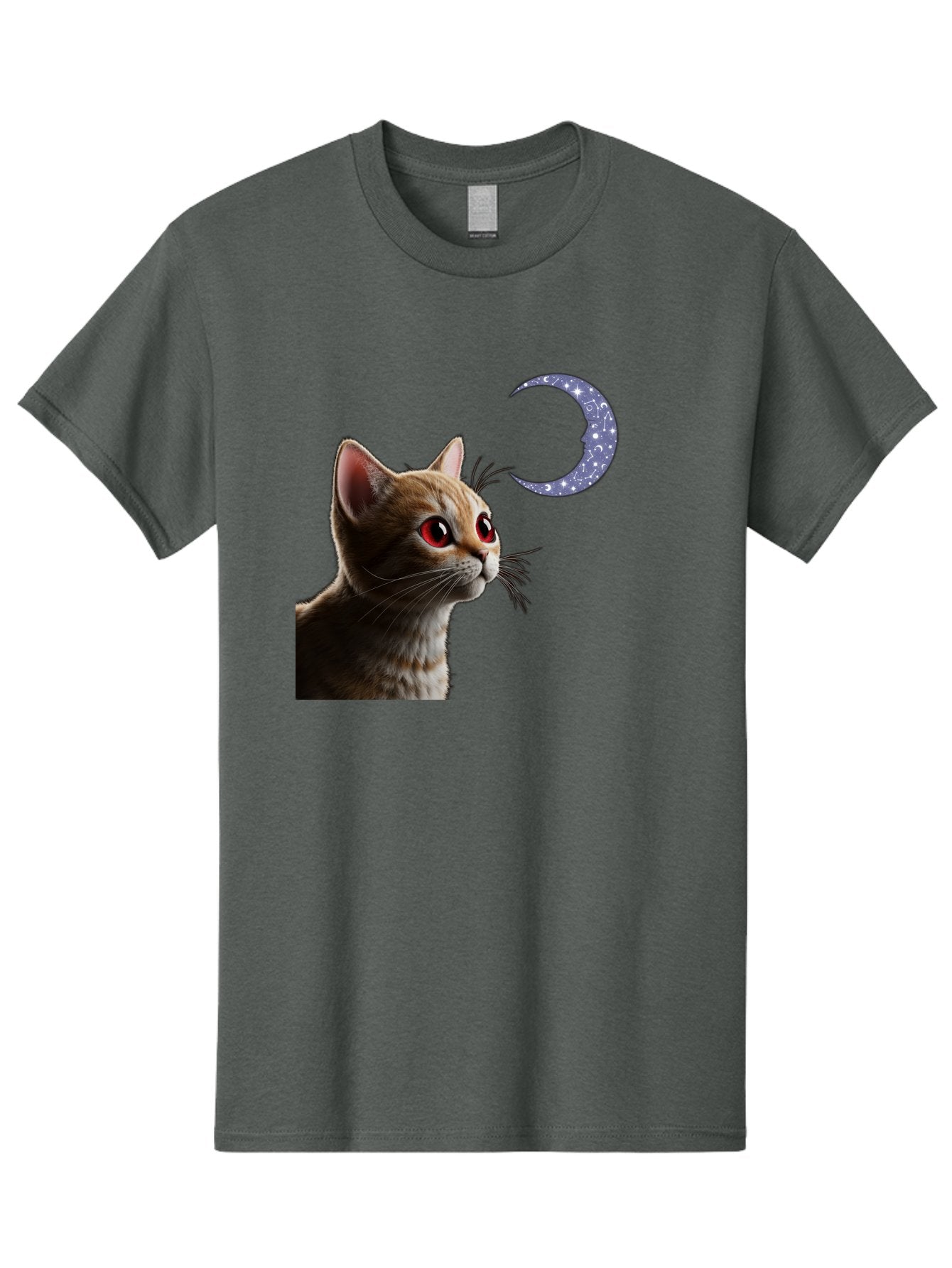 Cat-And-Crescent-Moon-2 Men'S Graphic Tee, 100% Cotton, Comfortable Casual Summer Wear, Machine Washable, Vintage Camera, Old Camera, Antique Camera, Black Camera, Classic Photography, Photography Equipment, Nostalgic Device, Film Camera, Bai620 12