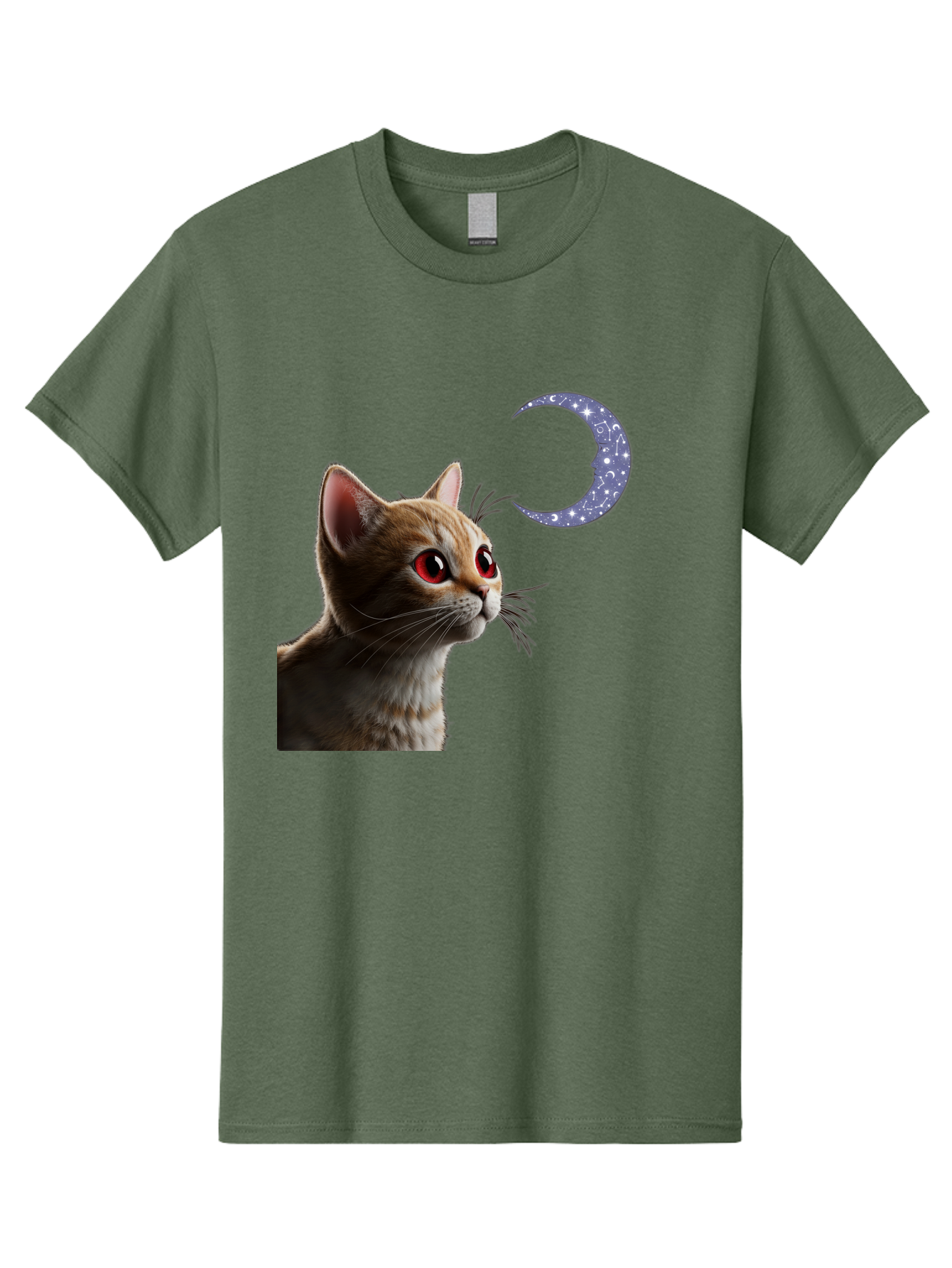 Cat-And-Crescent-Moon-2 Men'S Graphic Tee, 100% Cotton, Comfortable Casual Summer Wear, Machine Washable, Vintage Camera, Old Camera, Antique Camera, Black Camera, Classic Photography, Photography Equipment, Nostalgic Device, Film Camera, Bai620 7