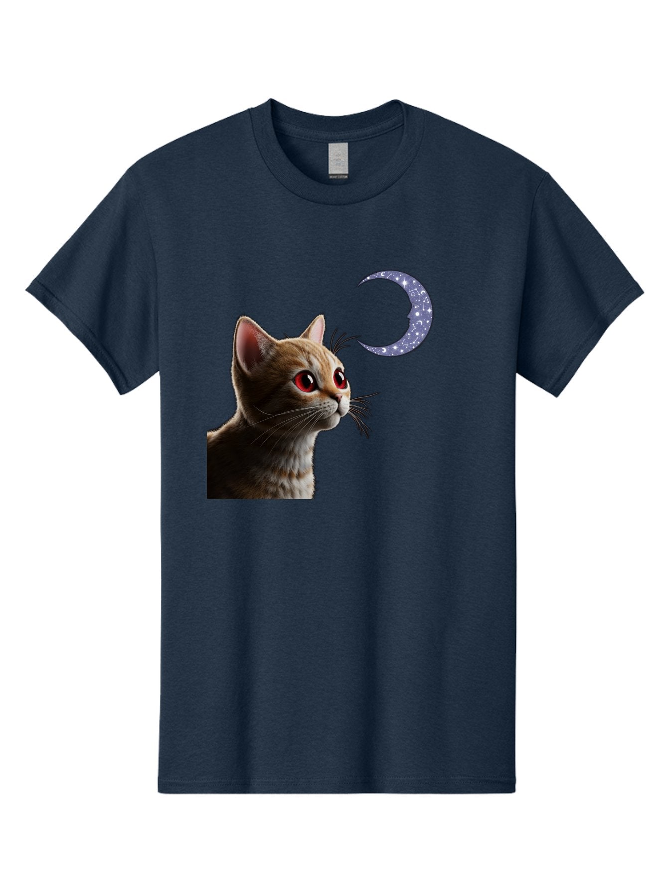 Cat-And-Crescent-Moon-2 Men'S Graphic Tee, 100% Cotton, Comfortable Casual Summer Wear, Machine Washable, Vintage Camera, Old Camera, Antique Camera, Black Camera, Classic Photography, Photography Equipment, Nostalgic Device, Film Camera, Bai620 15