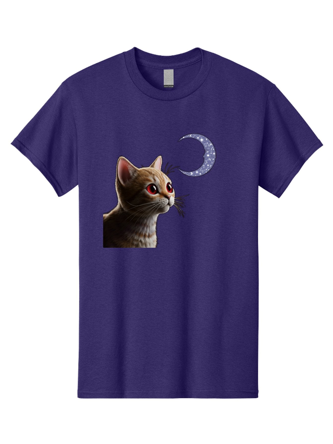 Cat-And-Crescent-Moon-2 Men'S Graphic Tee, 100% Cotton, Comfortable Casual Summer Wear, Machine Washable, Vintage Camera, Old Camera, Antique Camera, Black Camera, Classic Photography, Photography Equipment, Nostalgic Device, Film Camera, Bai620 4