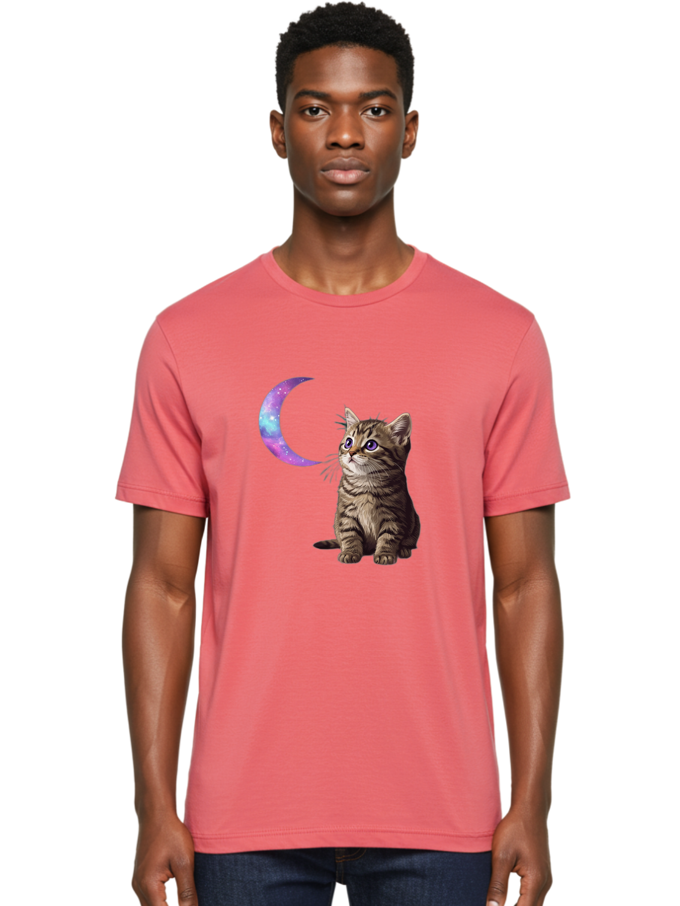 Cat-And-Crescent-Moon-3 Men'S Graphic Tee, 100% Cotton, Comfortable Casual Summer Wear, Machine Washable, Vintage Camera, Old Camera, Antique Camera, Black Camera, Classic Photography, Photography Equipment, Nostalgic Device, Film Camera, Bai621 30
