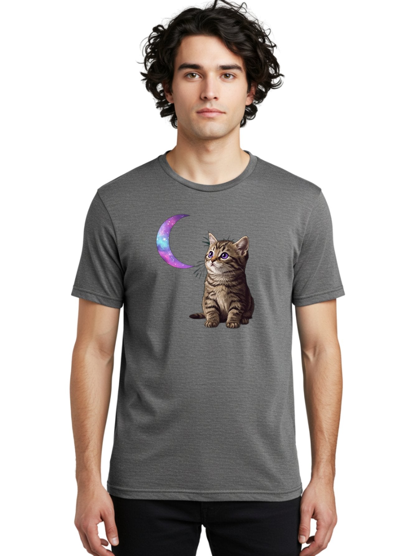 Cat-And-Crescent-Moon-3 Men'S Graphic Tee, 100% Cotton, Comfortable Casual Summer Wear, Machine Washable, Vintage Camera, Old Camera, Antique Camera, Black Camera, Classic Photography, Photography Equipment, Nostalgic Device, Film Camera, Bai621 16