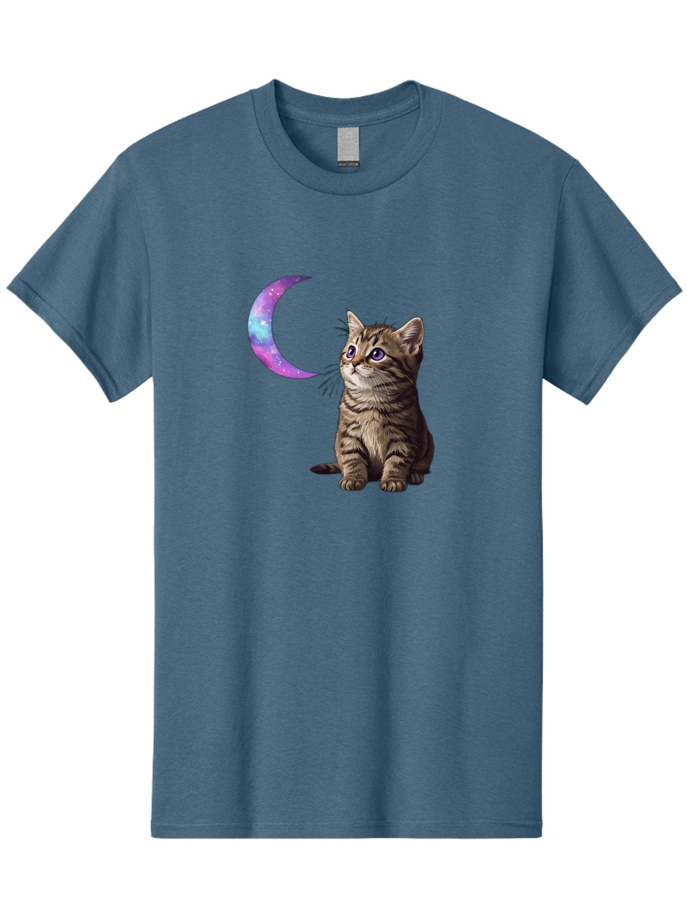 Cat-And-Crescent-Moon-3 Men'S Graphic Tee, 100% Cotton, Comfortable Casual Summer Wear, Machine Washable, Vintage Camera, Old Camera, Antique Camera, Black Camera, Classic Photography, Photography Equipment, Nostalgic Device, Film Camera, Bai621