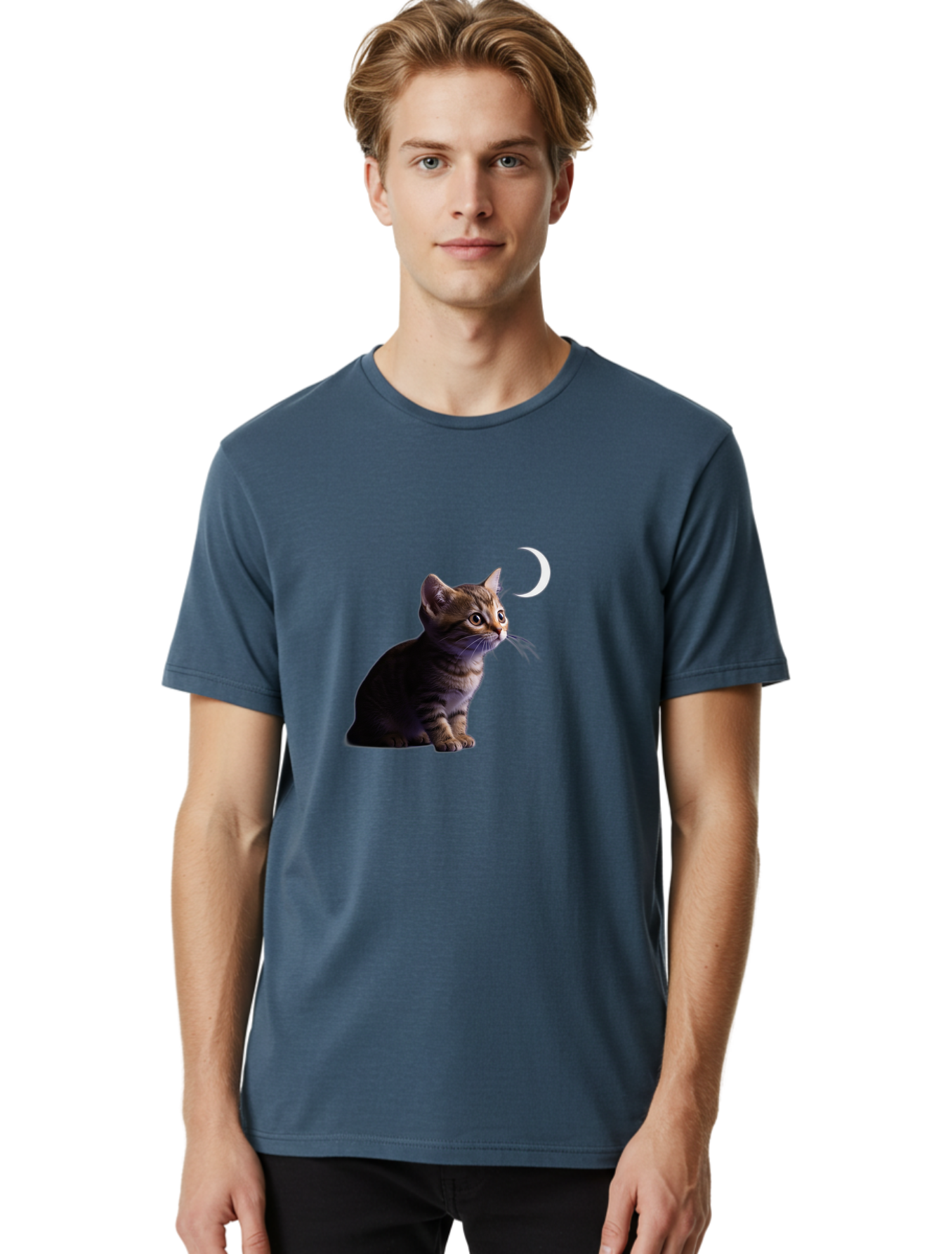 Cat-And-Crescent-Moon Men'S Graphic Tee, 100% Cotton, Comfortable Casual Summer Wear, Machine Washable, Vintage Camera, Old Camera, Antique Camera, Black Camera, Classic Photography, Photography Equipment, Nostalgic Device, Film Camera, Bai622 19