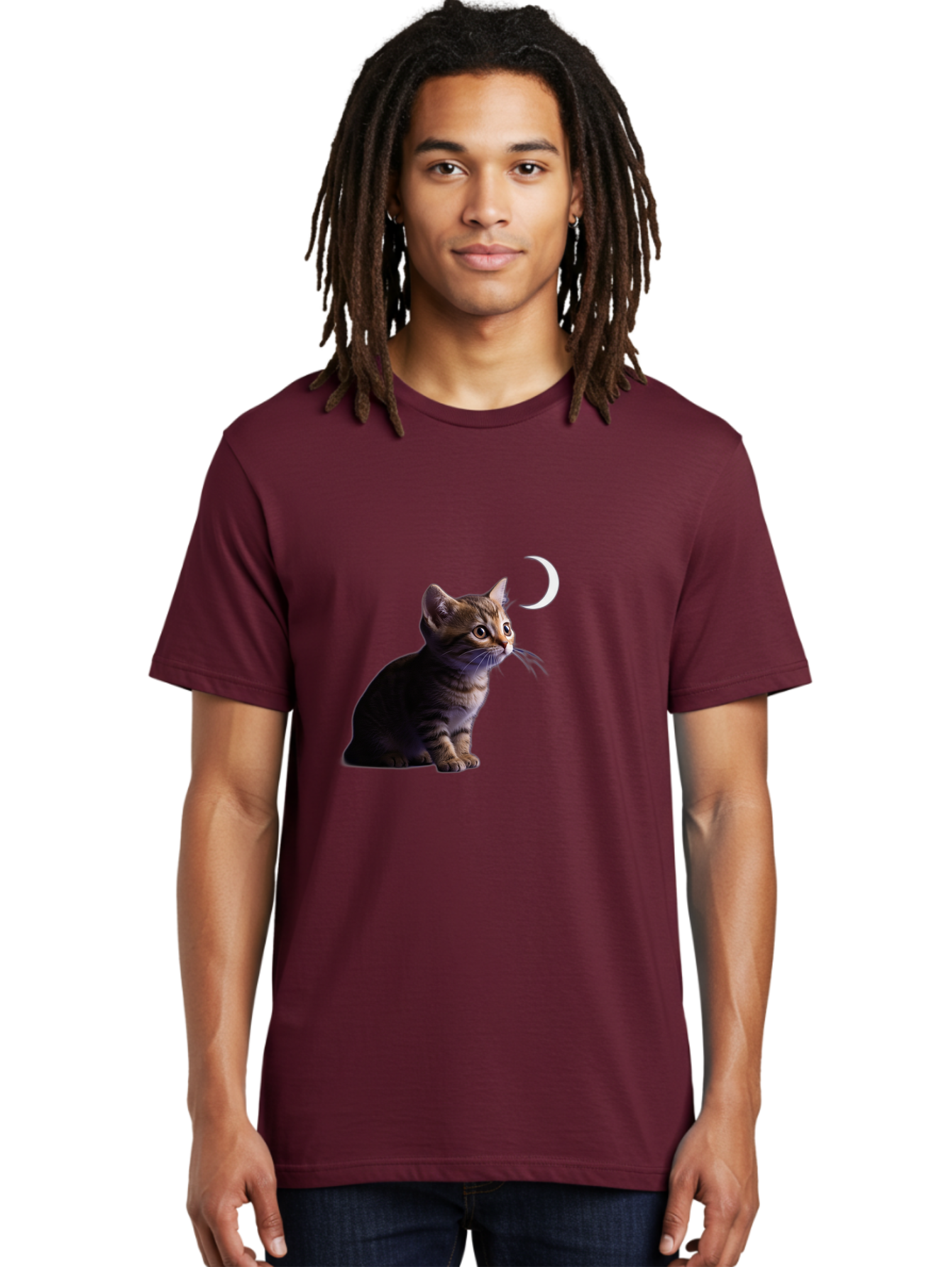 Cat-And-Crescent-Moon Men'S Graphic Tee, 100% Cotton, Comfortable Casual Summer Wear, Machine Washable, Vintage Camera, Old Camera, Antique Camera, Black Camera, Classic Photography, Photography Equipment, Nostalgic Device, Film Camera, Bai622 23